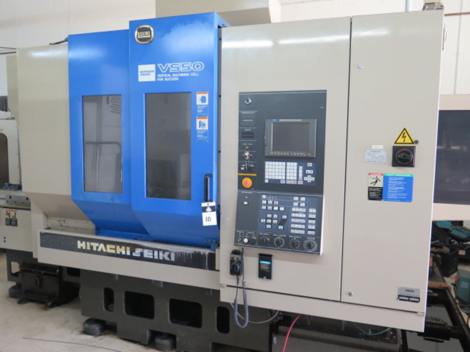 Hitachi Seiki VS50 2-Pallet CNC VMC s/n 50236 w/ Hitachi Seiki Secos, SOLD AS IS