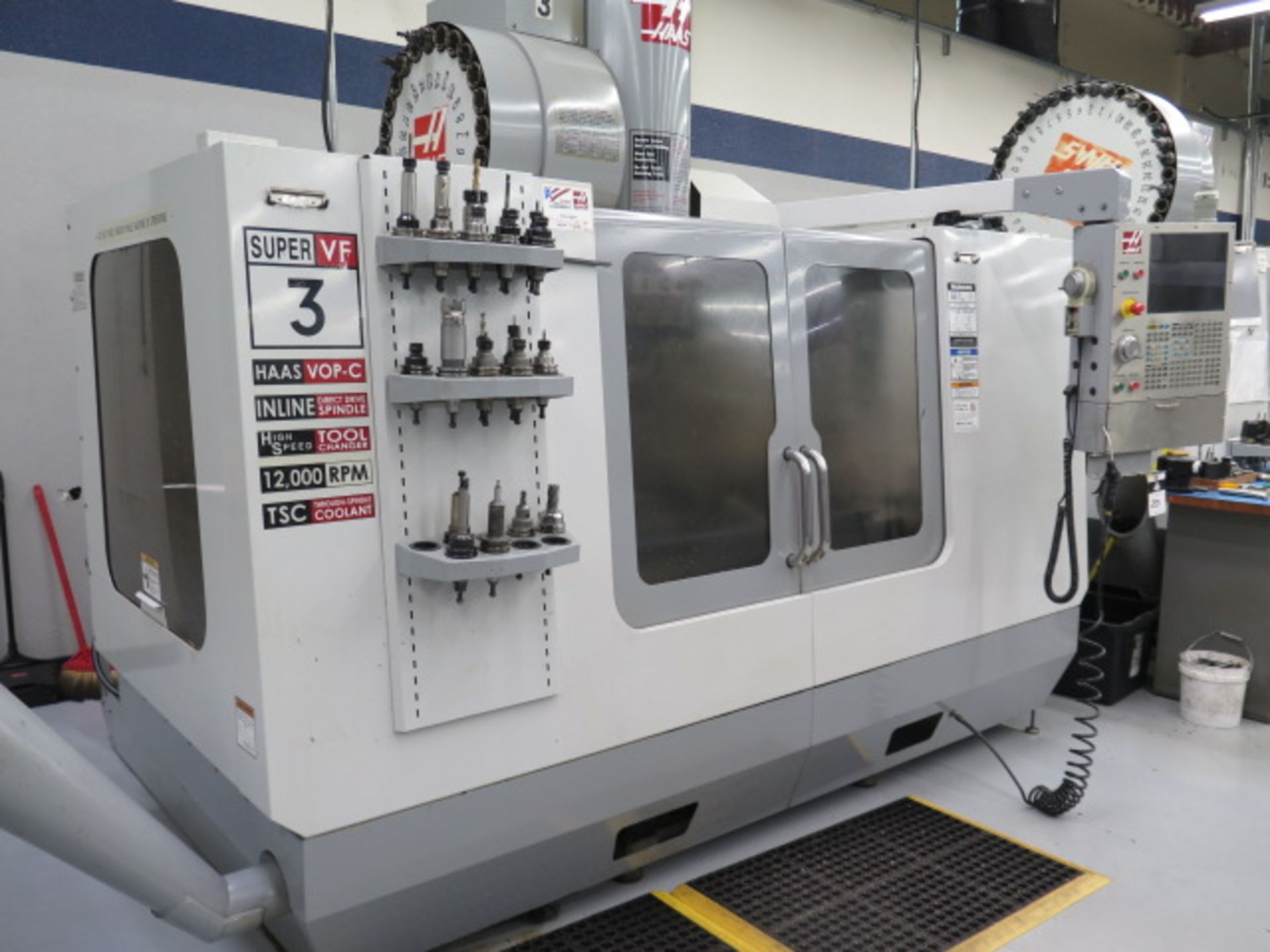 2007 Haas Super VF-3SS CNC VMC s/n 1055001 w/ Haas Controls, Hand Wheel, SOLD AS IS - Image 2 of 17