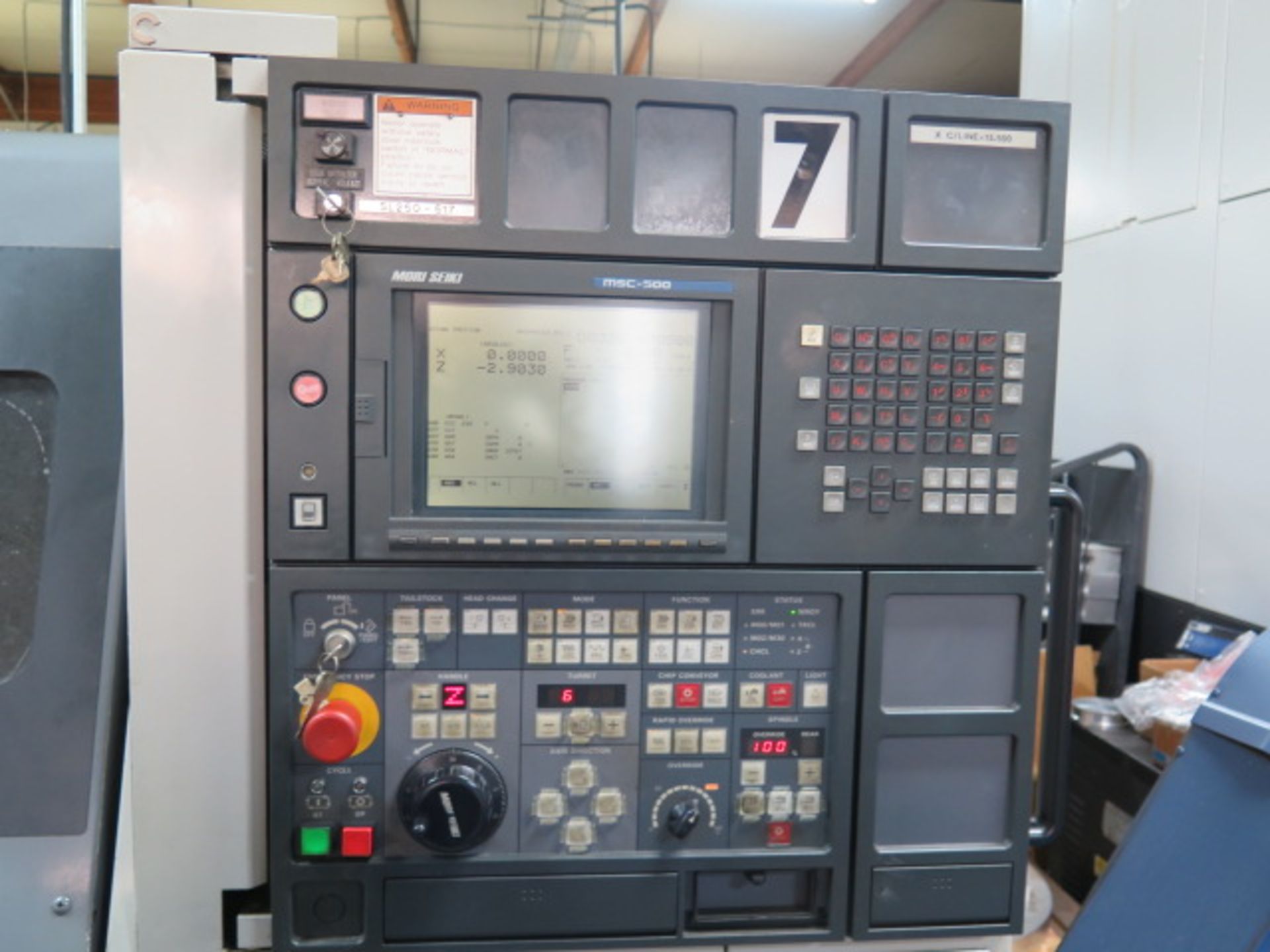1997 Mori Seiki SL-250B CNC Turning Center s/n 517 w/ Mori Seiki MSC-500 Controls, SOLD AS IS - Image 11 of 14