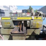 Hyd-Mech H-12 12" Automatic Horizontal Band Saw (NEEDS HYDRAULIC ADJUSTMENT) s/n A0293079,SOLD AS IS