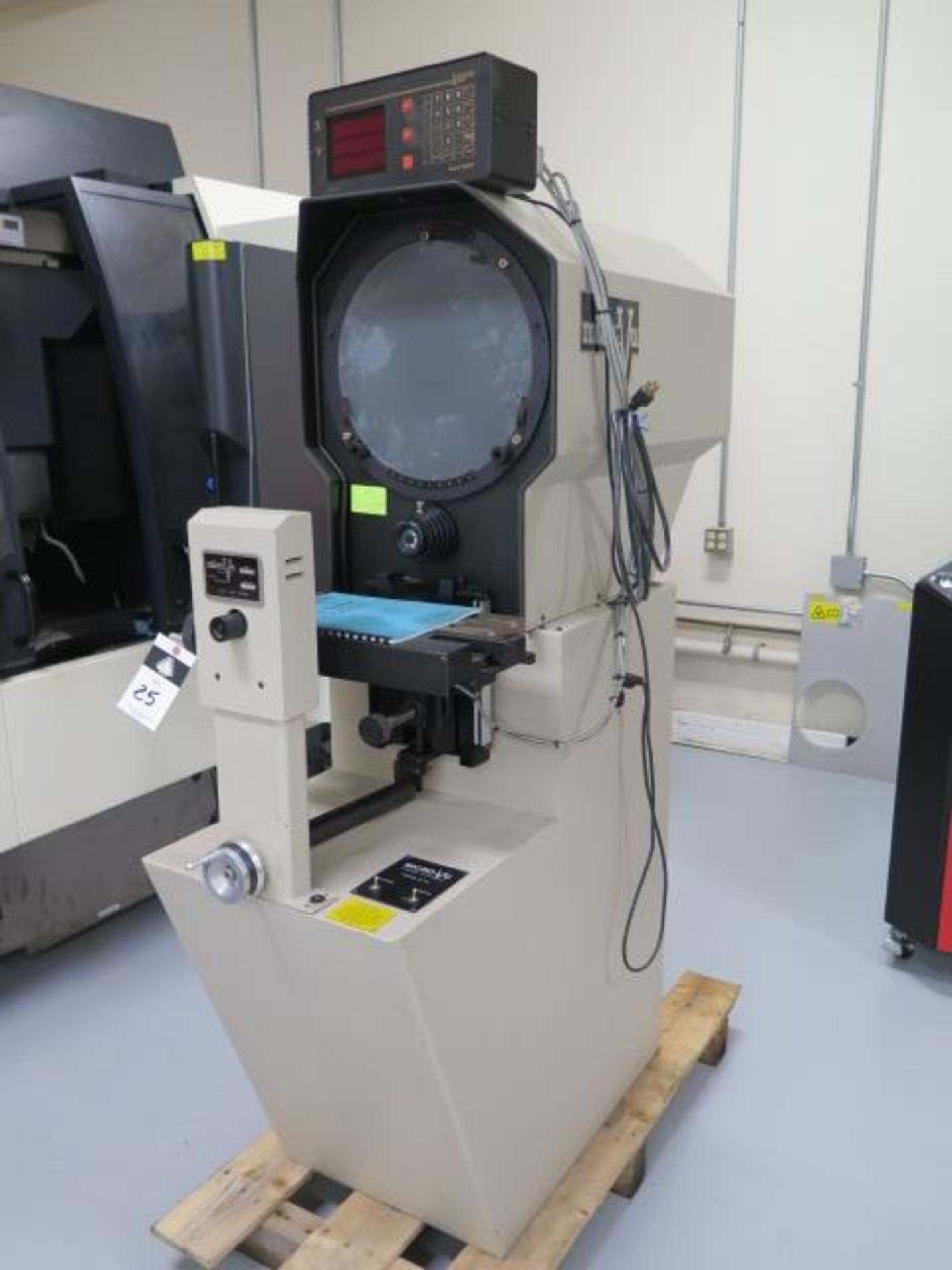 MicroVu mdl. H-14 14” Optical Comparator s/n 3328 w/ Sargon DRO, Surface and Profile, SOLD AS IS - Image 2 of 9