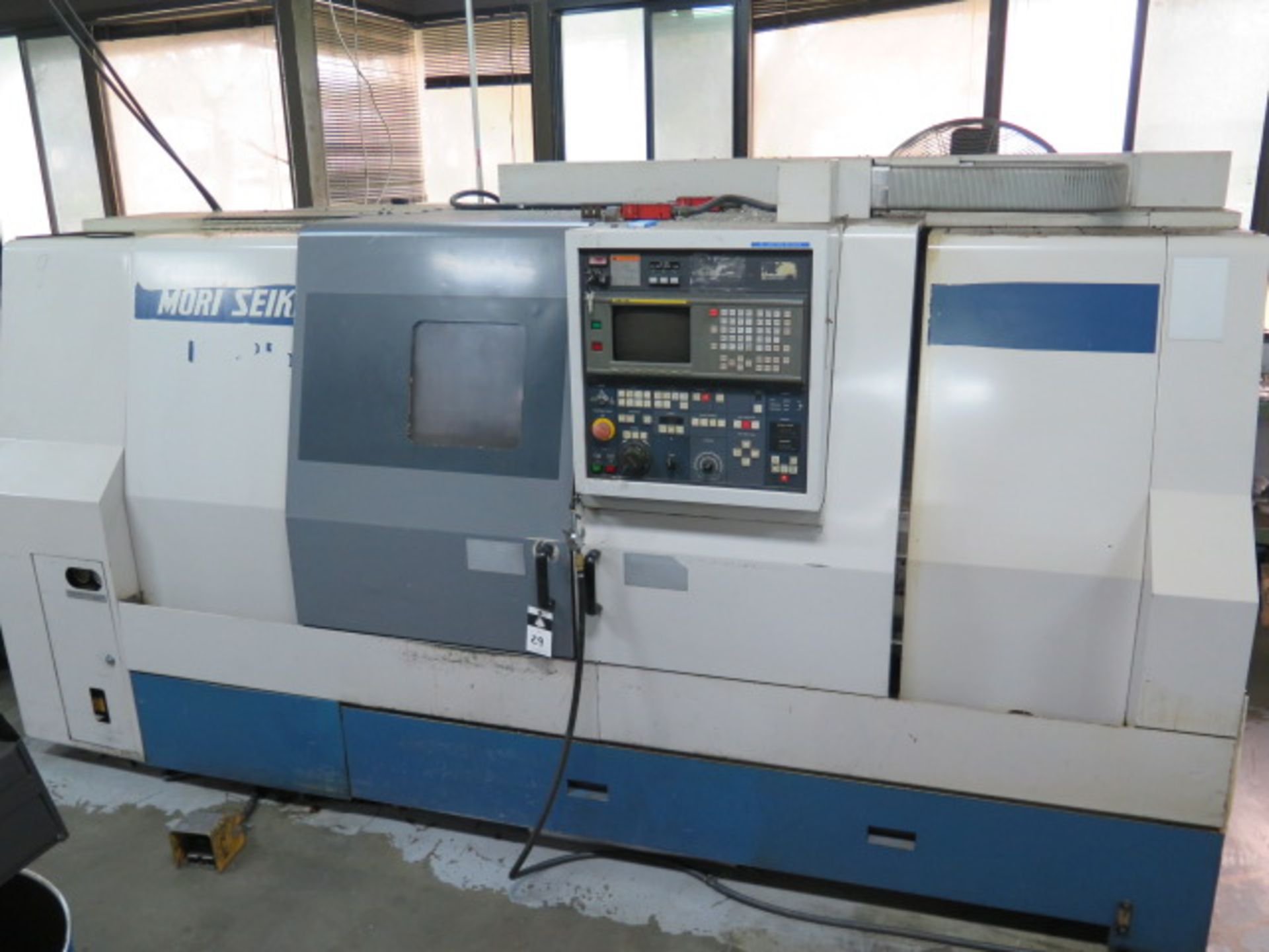 Mori Seiki SL-25B CNC Turning Center s/n 6418 (HAS ALARM) w/ Fanuc Series MF-T6 Controls, SOLD AS IS