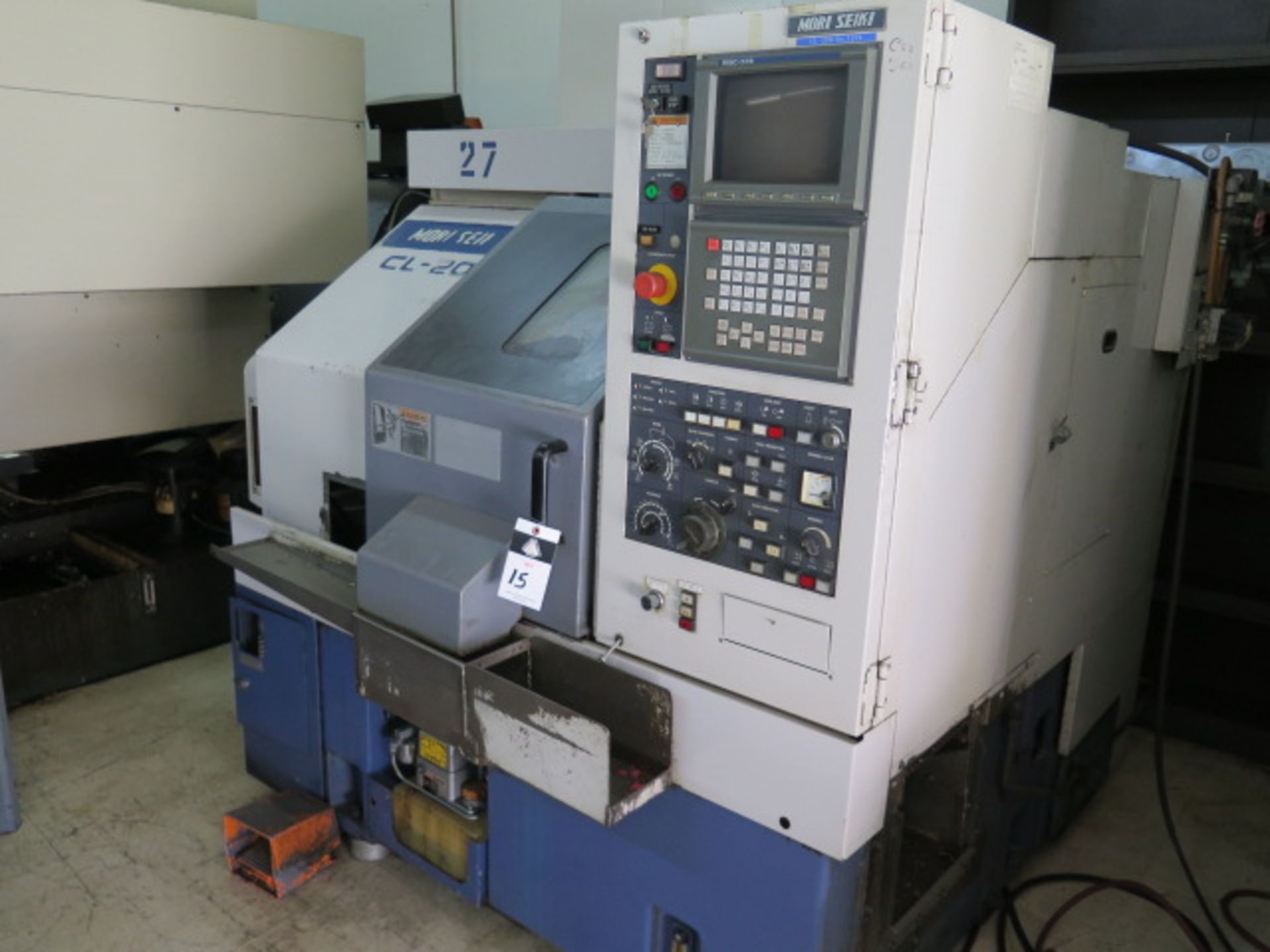 Mori Seiki CL-20B CNC Lathe s/n 1276 (HAS ALARM)w/Mori Seiki MSC-518 Controls, 10-Station,SOLD AS IS - Image 2 of 13