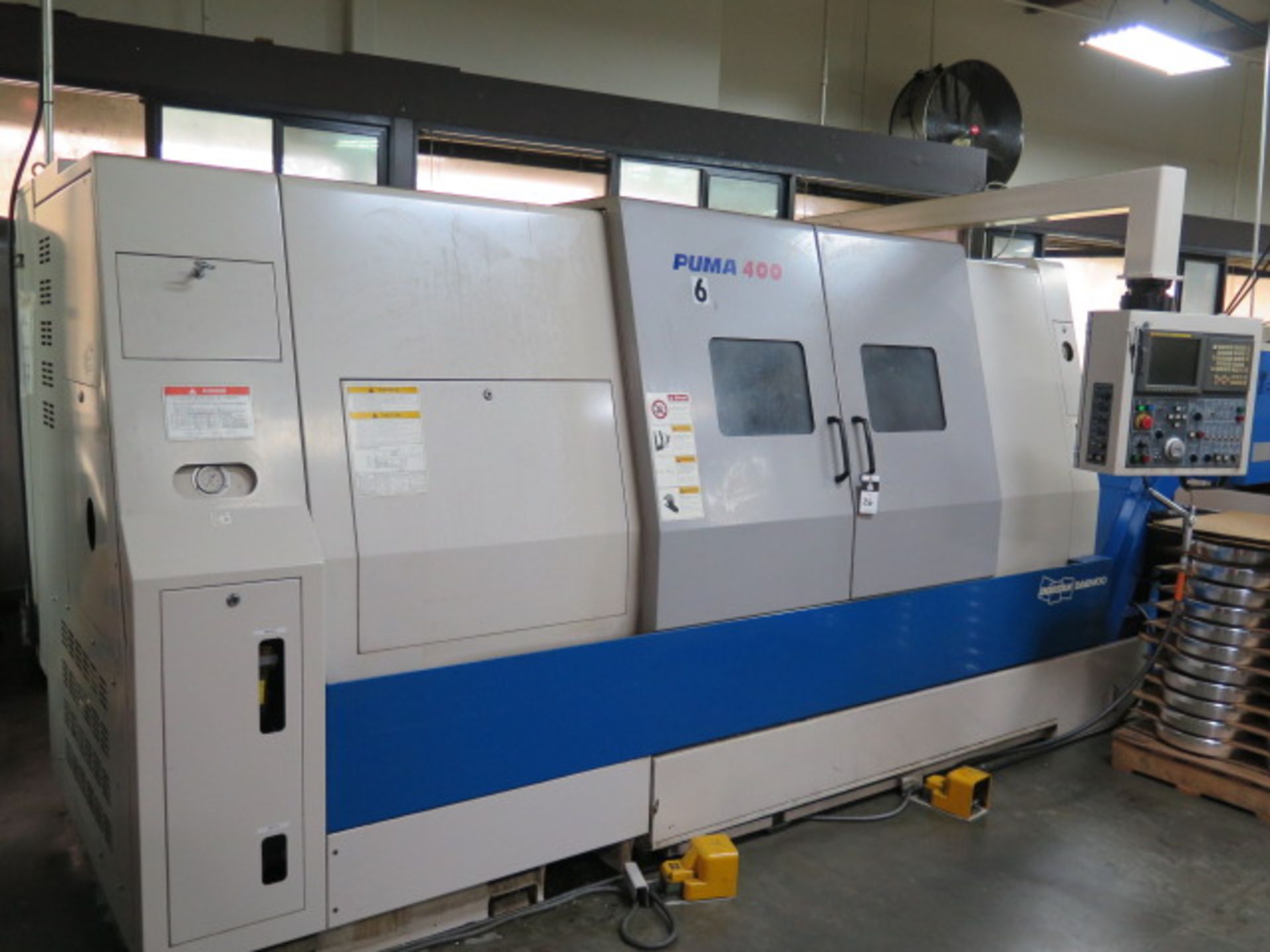 2006 Doosan Daewoo PUMA 400B CNC Turning Center s/n PM352482 w/ Fanuc 21i-TB Controls, SOLD AS IS - Image 2 of 15