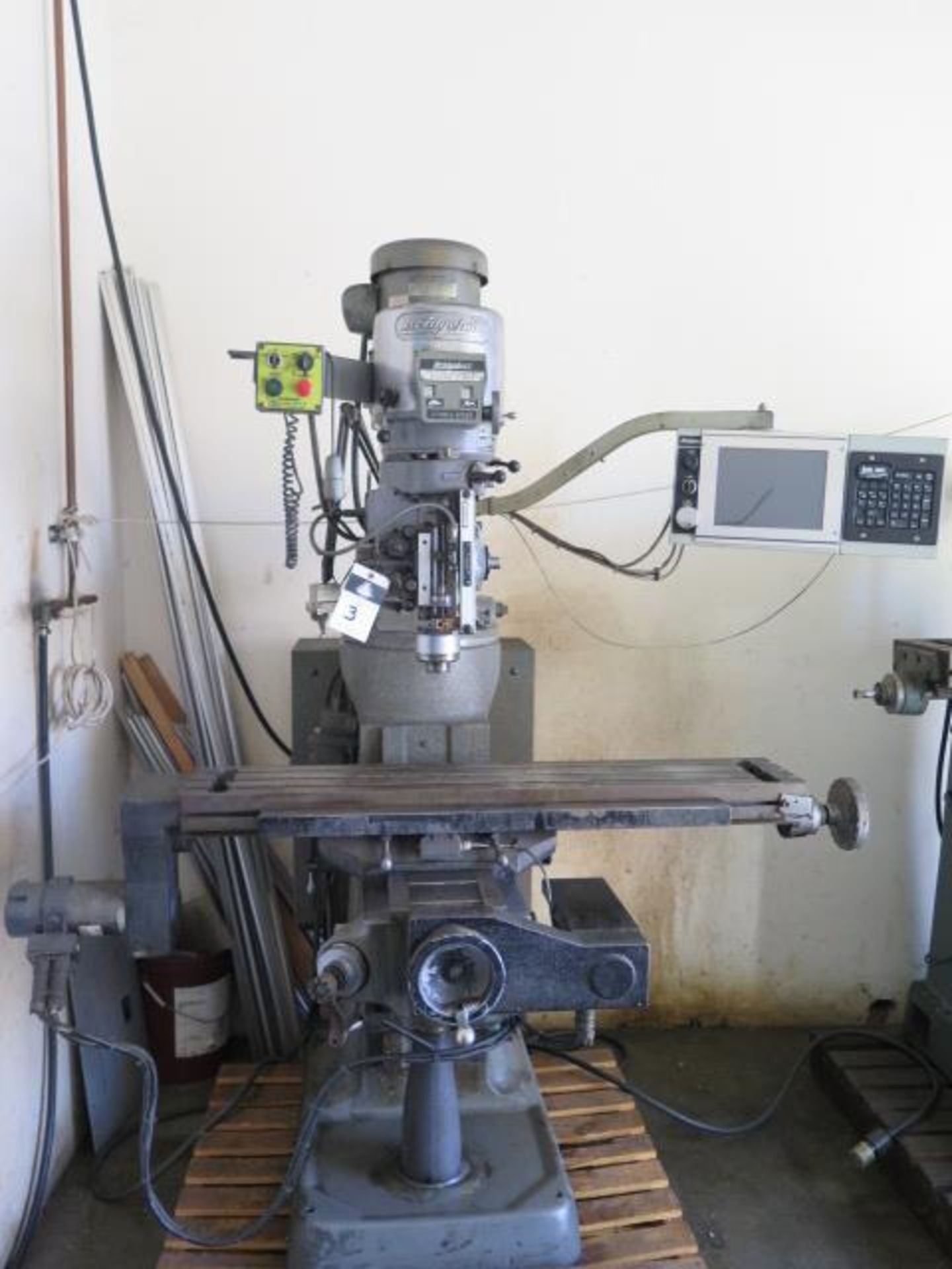 Bridgeport 2-Axis CNC Vertical Mill s/n 261765 w/Bridgeport / EMI CNC Controls,R8 Spindle,SOLD AS IS