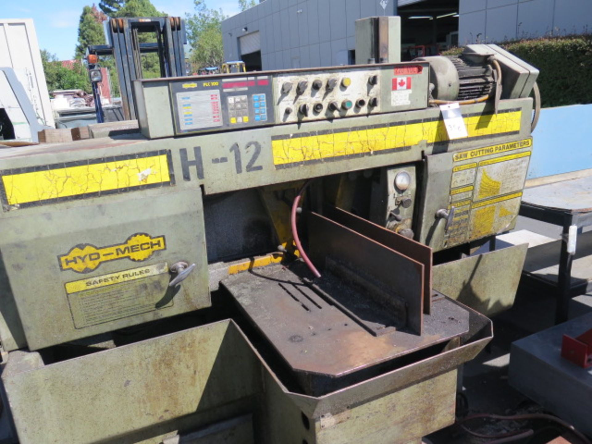 Hyd-Mech H-12 12" Automatic Horizontal Band Saw (NEEDS HYDRAULIC ADJUSTMENT) s/n A0293079,SOLD AS IS - Bild 3 aus 19