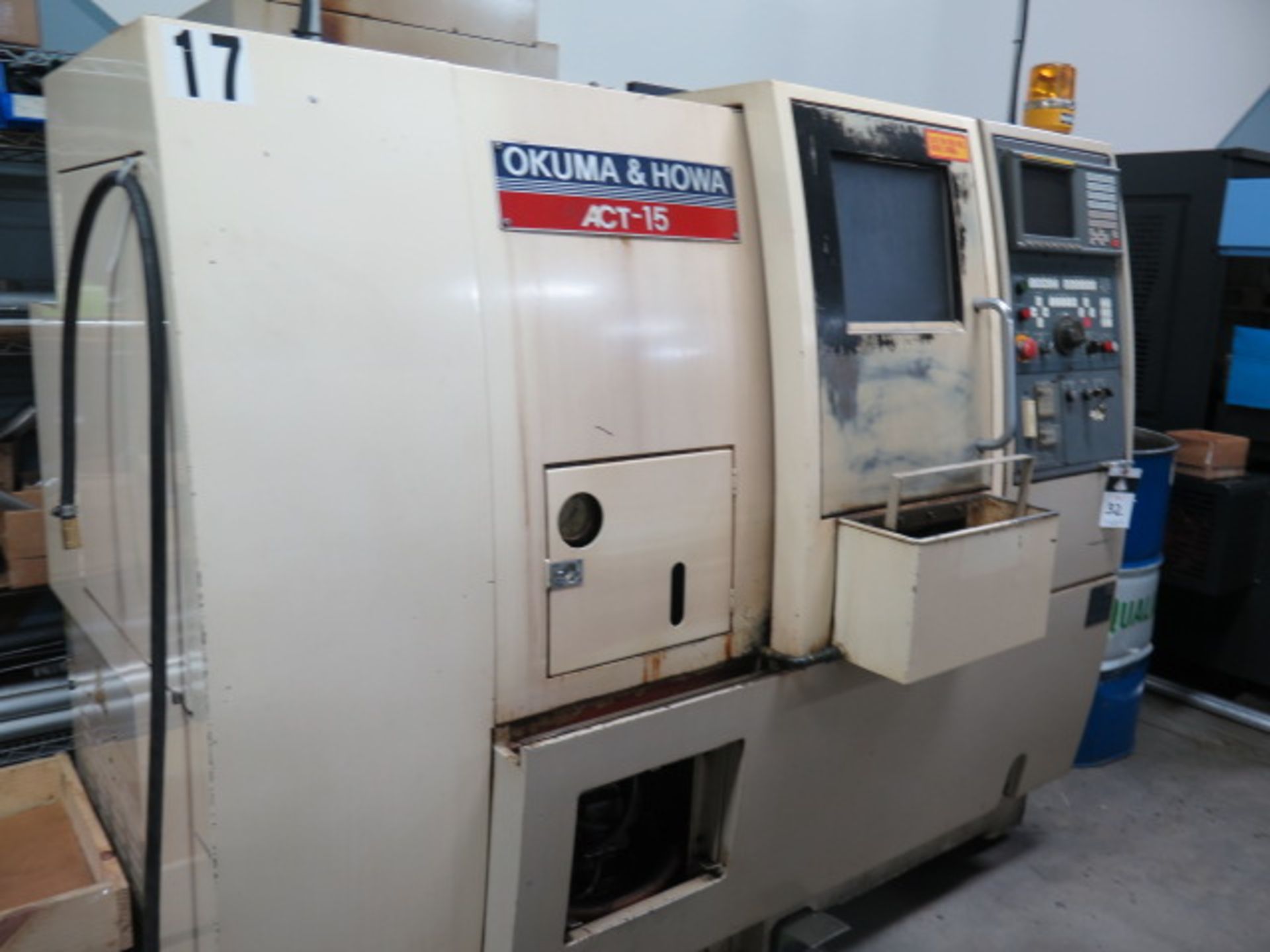Okuma & Howa ACT-15 CNC Turning Center s/n 00082 w/ Fanuc 18-T Controls,8-Station Turret, SOLD AS IS - Image 3 of 11
