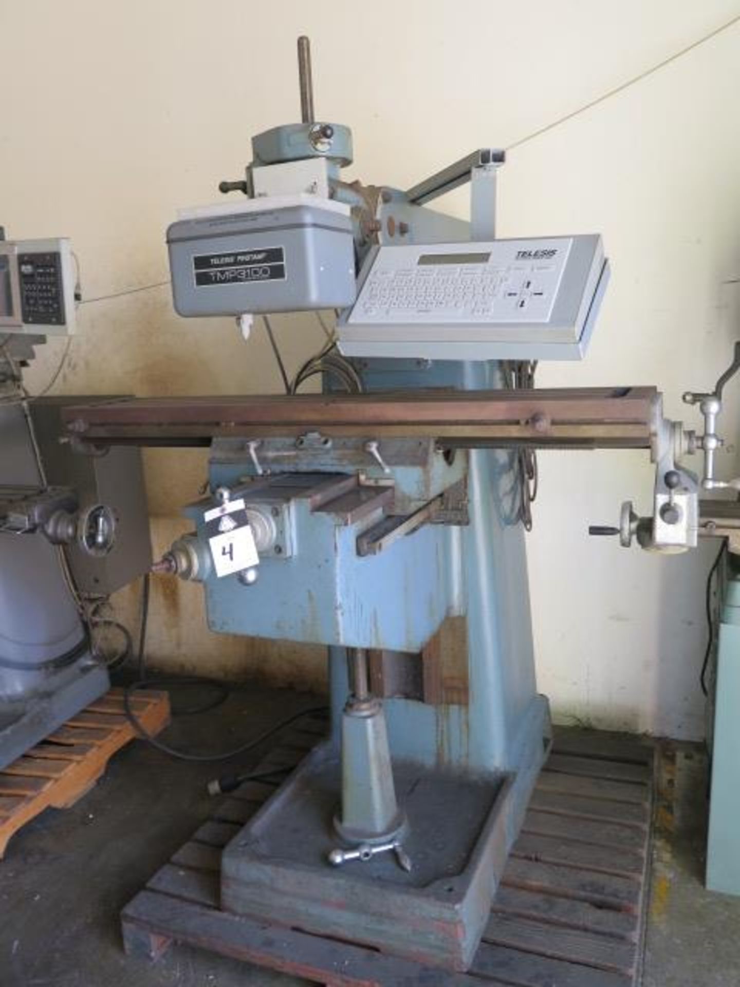 Telesis Pinstamp TMP3100 Pin Stamping Machine (On Vertical Mill Base) w/Telesis Controls, SOLD AS IS