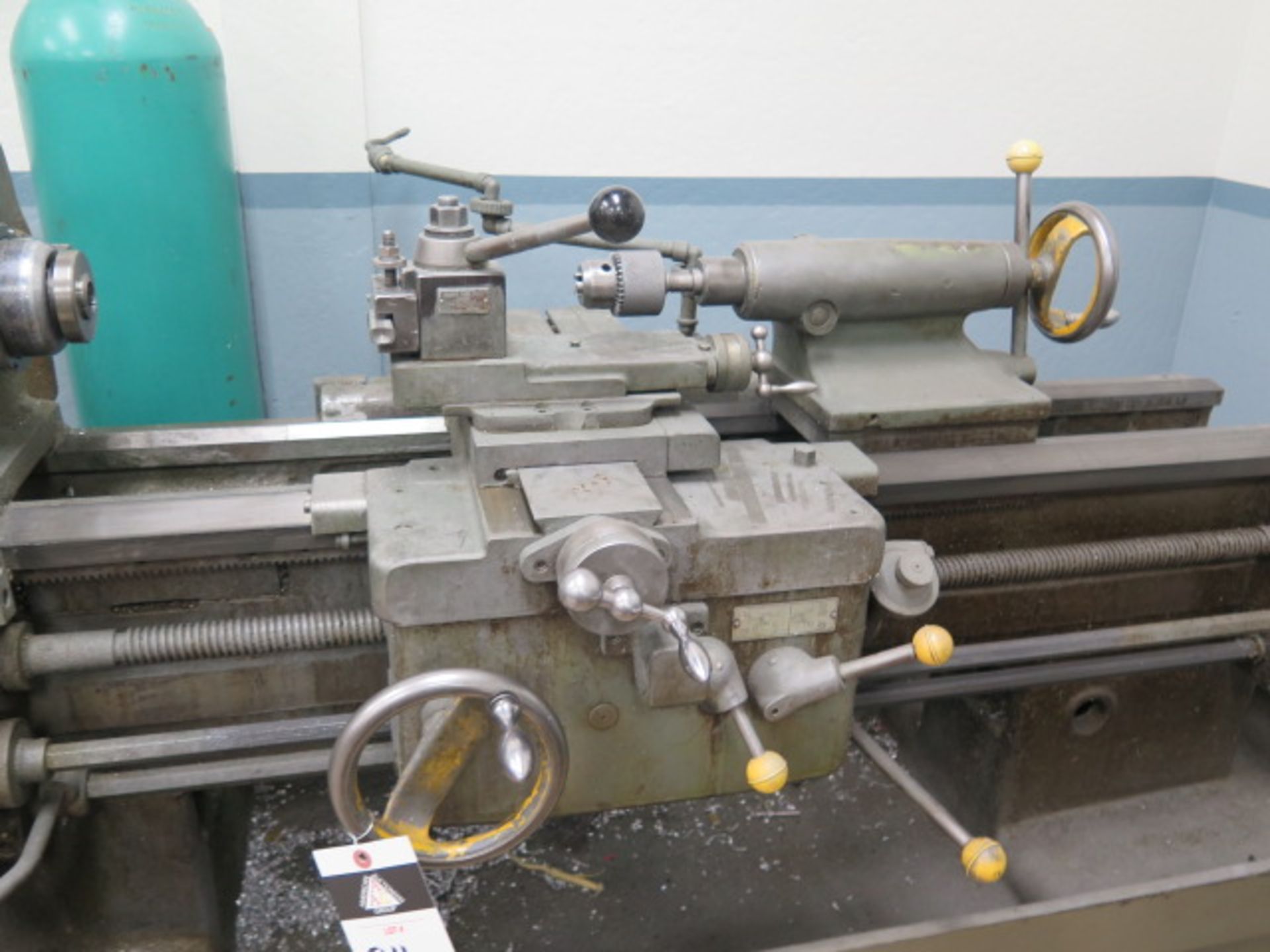 Saimp KS-155 Geared Head Lathe s/n 2636 w/ 45-1500 RPM, Inch/mm Threading, Tailstock, SOLD AS IS - Image 6 of 12