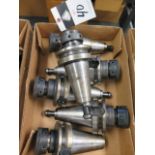 BT-50 Taper TG100 Collet Chucks (6) (SOLD AS-IS - NO WARRANTY) (Located @ 2229 Ringwood Ave. San Jos