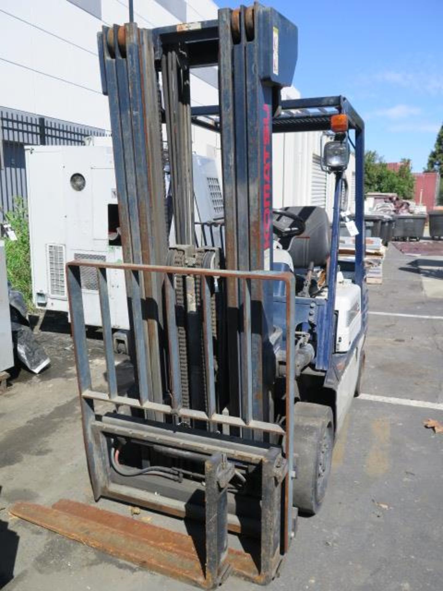 Komatsu 5000 Lb Cap LPG Forklift w/ 3-Stage Mast, Side Shift, 4th Actuator Lever, SOLD AS IS - Image 2 of 21