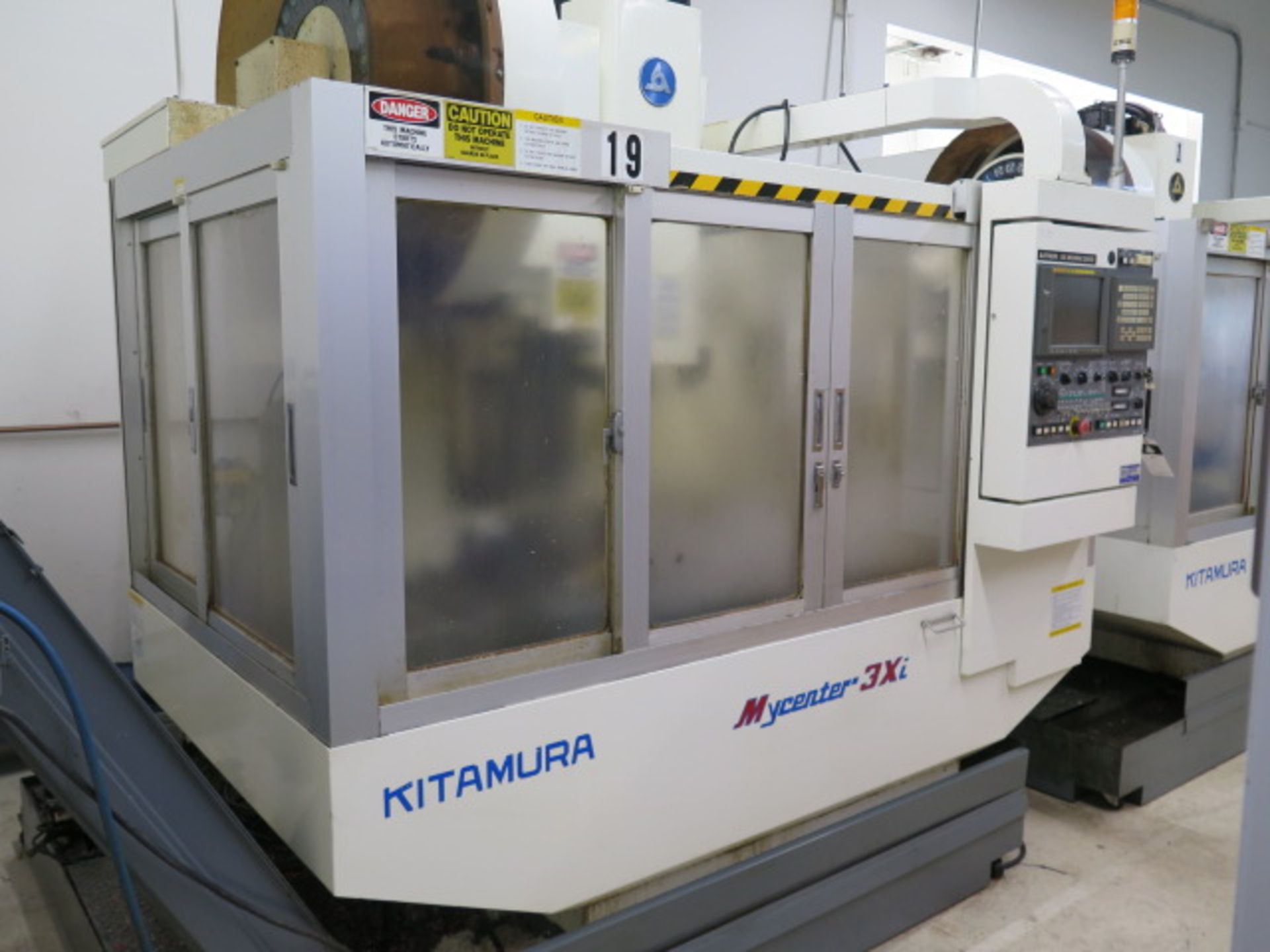 Kitamura Mycenter 3xi CNC VMC, s/n 12083 w/ Fanuc Series 16i-M Controls, 30-ATC, SOLD AS IS - Image 3 of 14