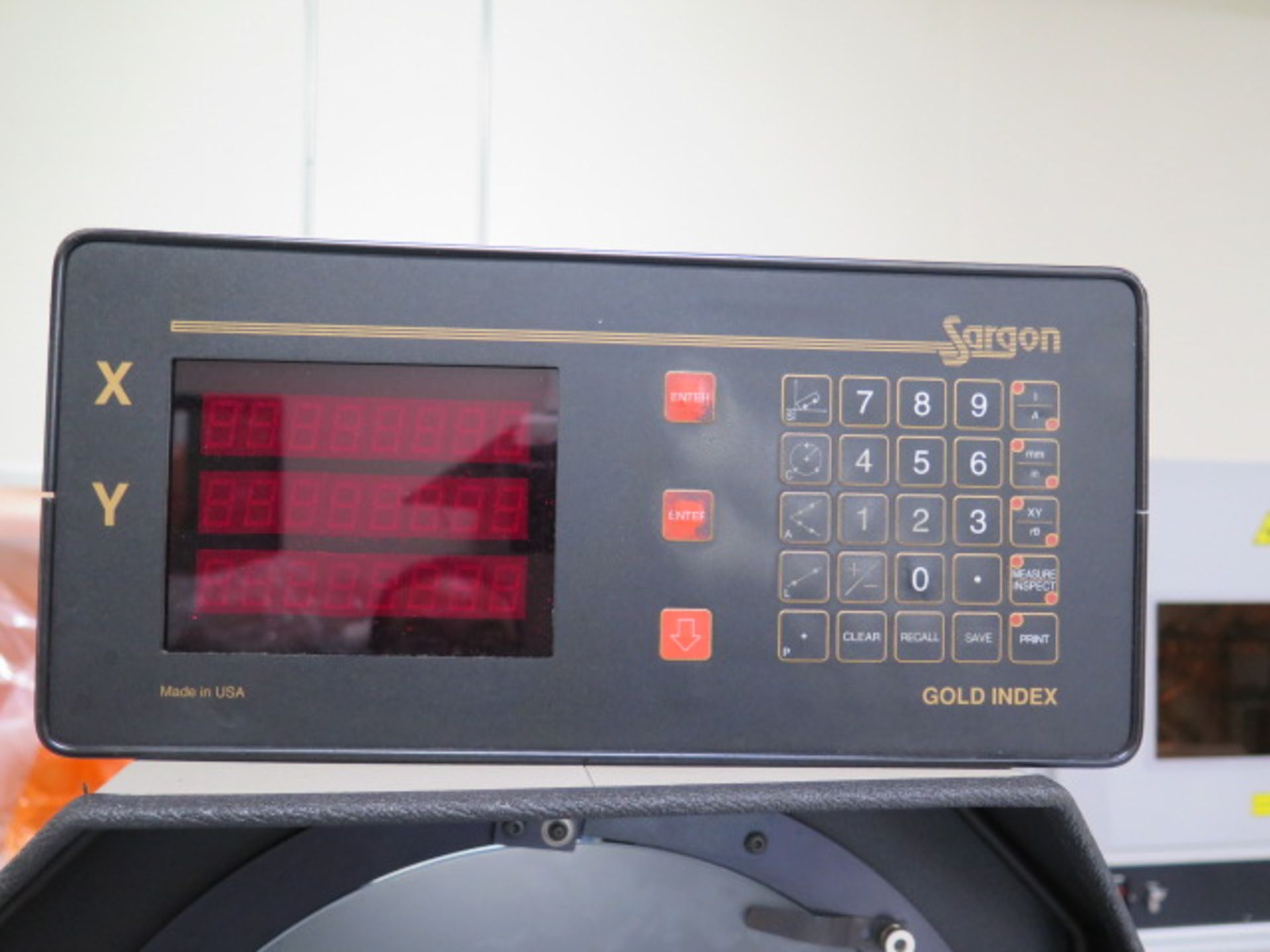 MicroVu mdl. H-14 14” Optical Comparator s/n 3328 w/ Sargon DRO, Surface and Profile, SOLD AS IS - Image 7 of 9