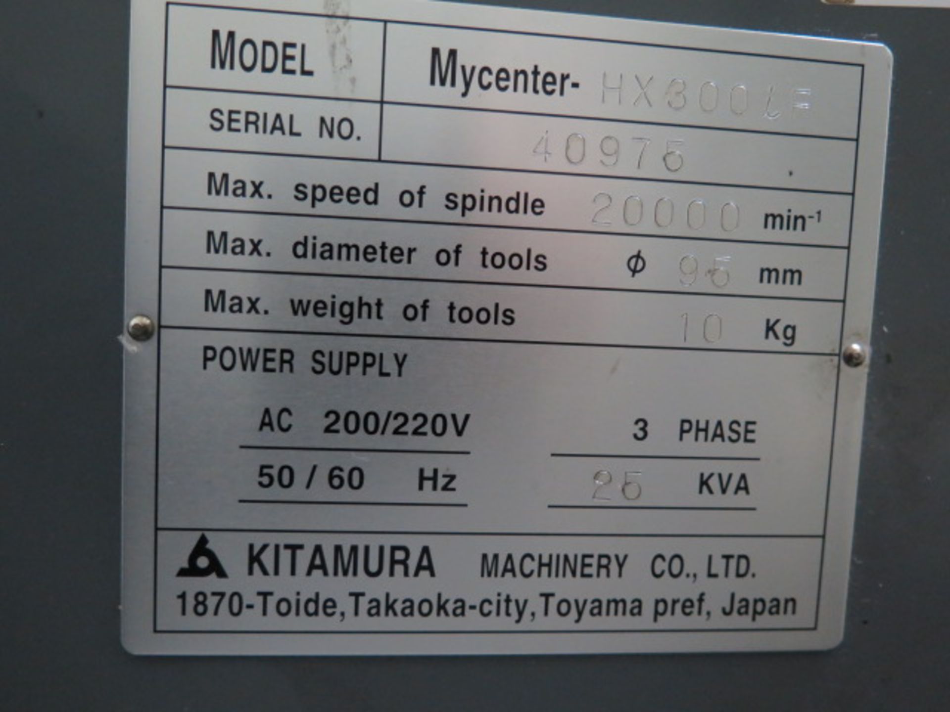 Kitamura Mycenter HX300iF 2-Paller 4-Axis CNC Horizontal Machining Center s/n 40975 SOLD AS IS - Image 26 of 26