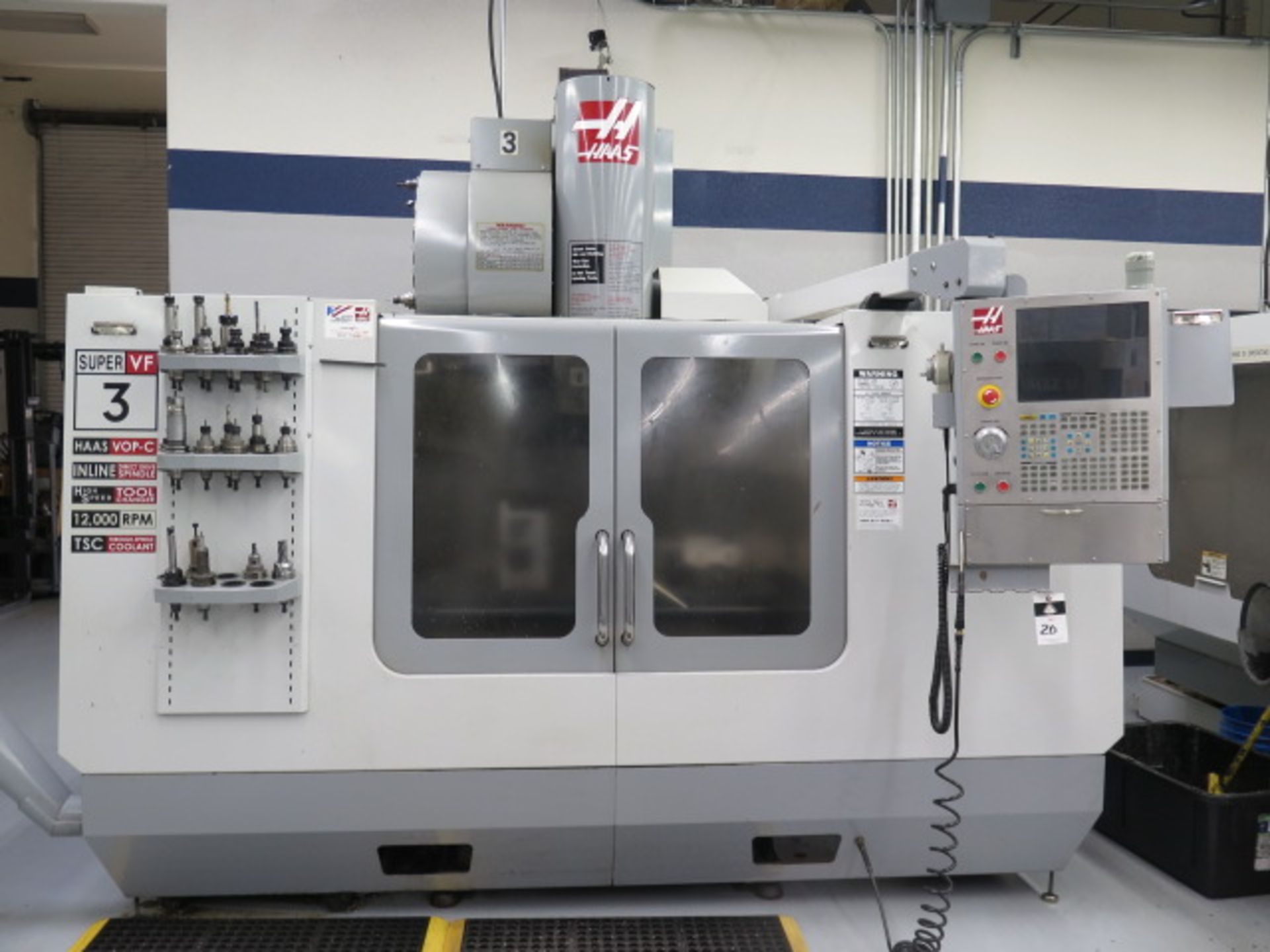 2007 Haas Super VF-3SS CNC VMC s/n 1055001 w/ Haas Controls, Hand Wheel, SOLD AS IS