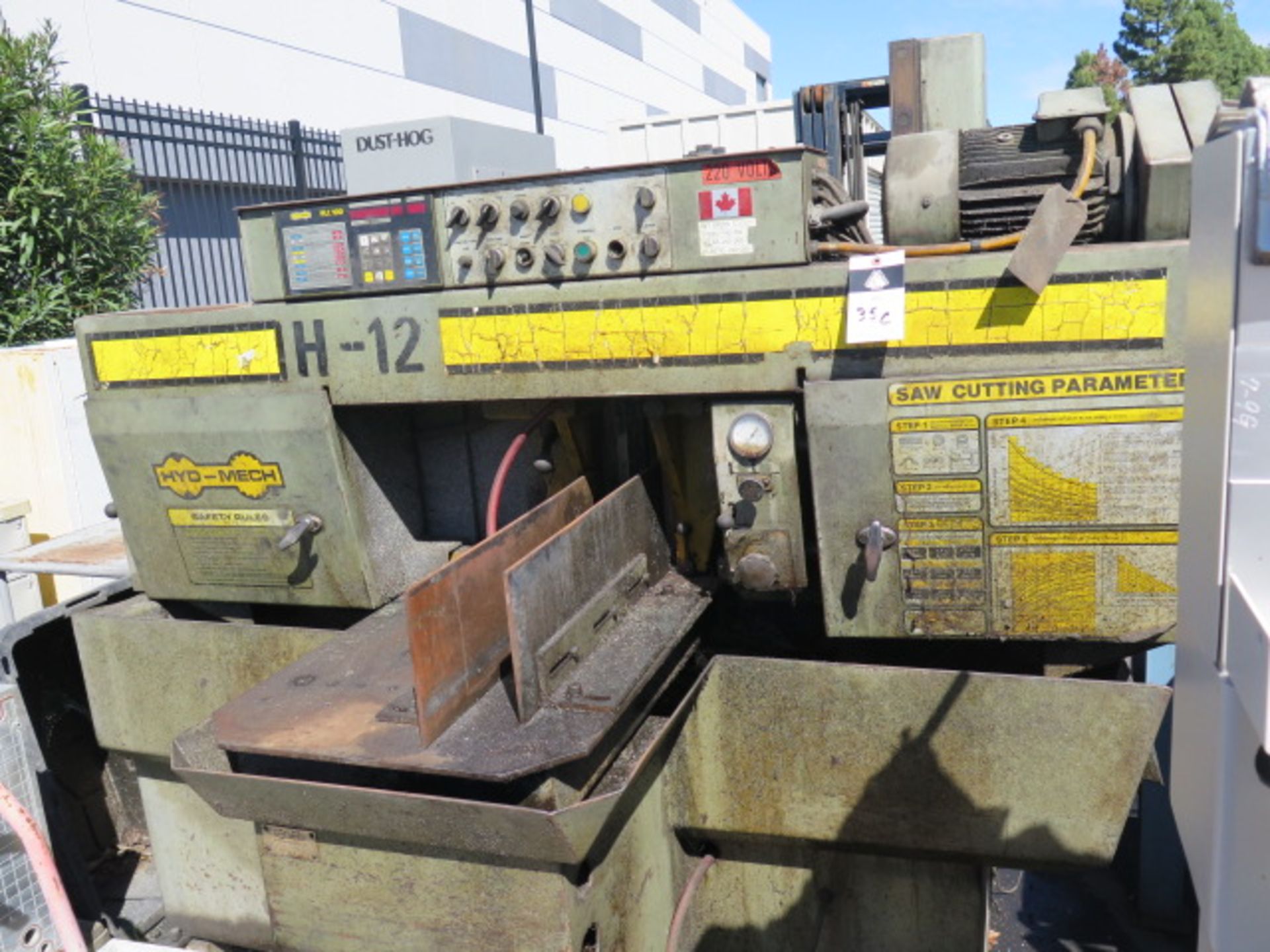 Hyd-Mech H-12 12" Automatic Horizontal Band Saw (NEEDS HYDRAULIC ADJUSTMENT) s/n A0293079,SOLD AS IS - Image 2 of 19