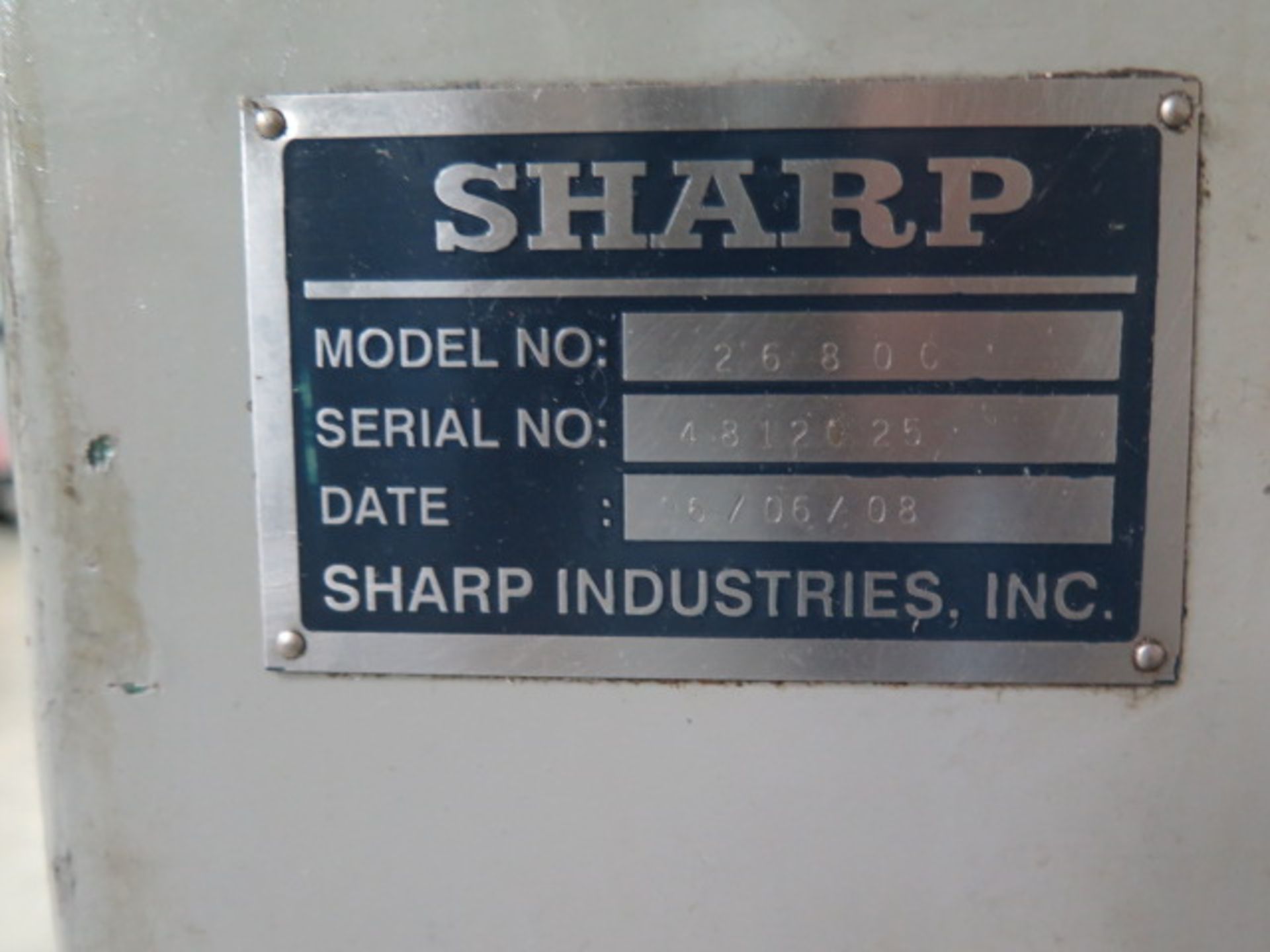 1996 Sharp 2680C 26” x 80” Geared Head – Gap Bed Lathe s/n 4812025 w/ 15-1500 RPM, SOLD AS IS - Image 17 of 17