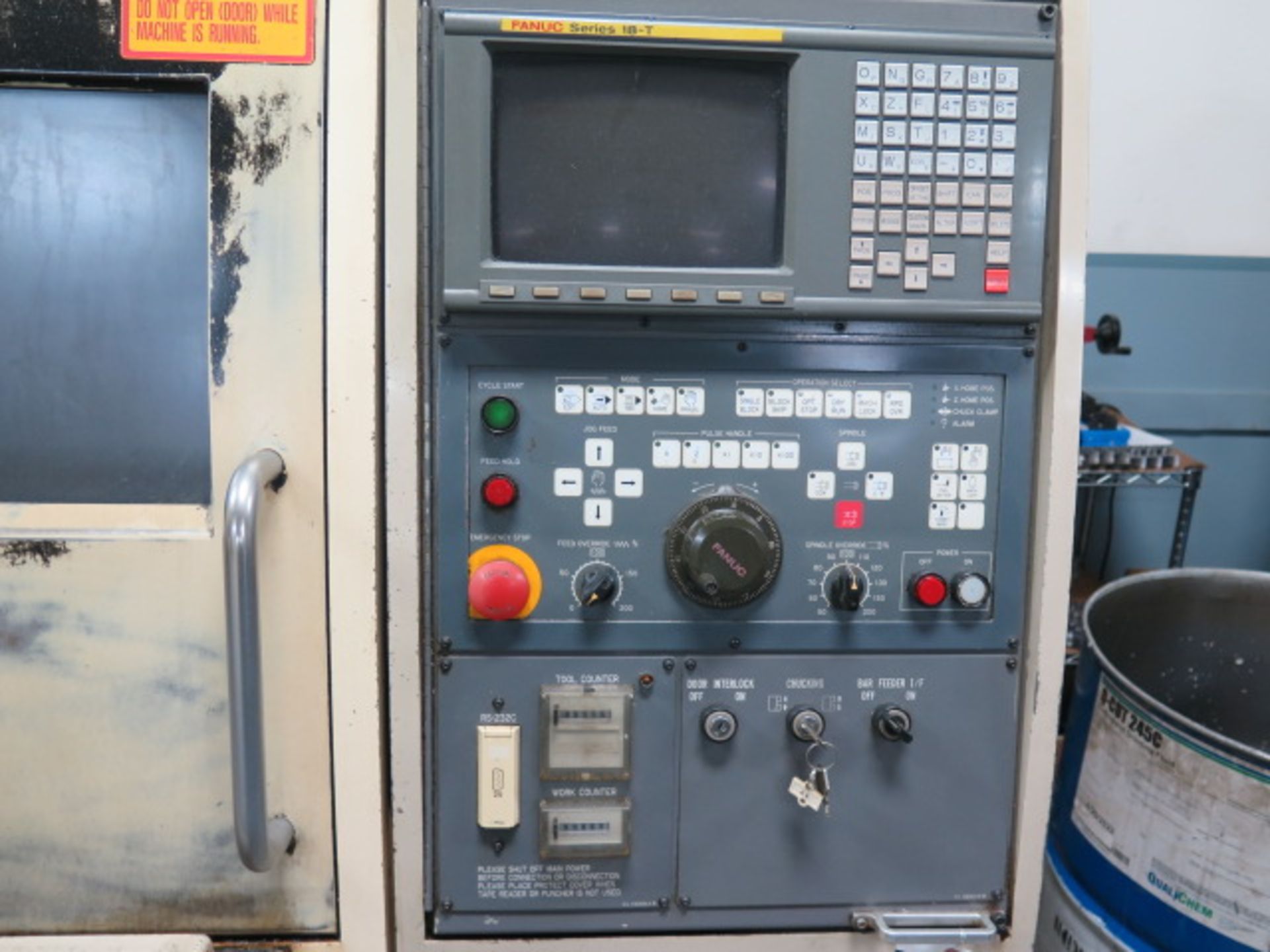 Okuma & Howa ACT-15 CNC Turning Center s/n 00082 w/ Fanuc 18-T Controls,8-Station Turret, SOLD AS IS - Image 9 of 11
