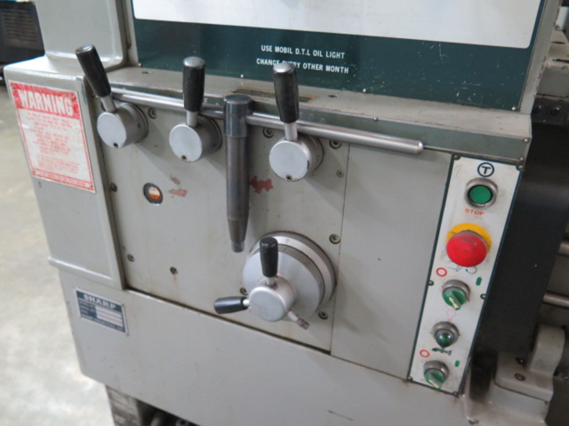 1996 Sharp 2680C 26” x 80” Geared Head – Gap Bed Lathe s/n 4812025 w/ 15-1500 RPM, SOLD AS IS - Image 7 of 17