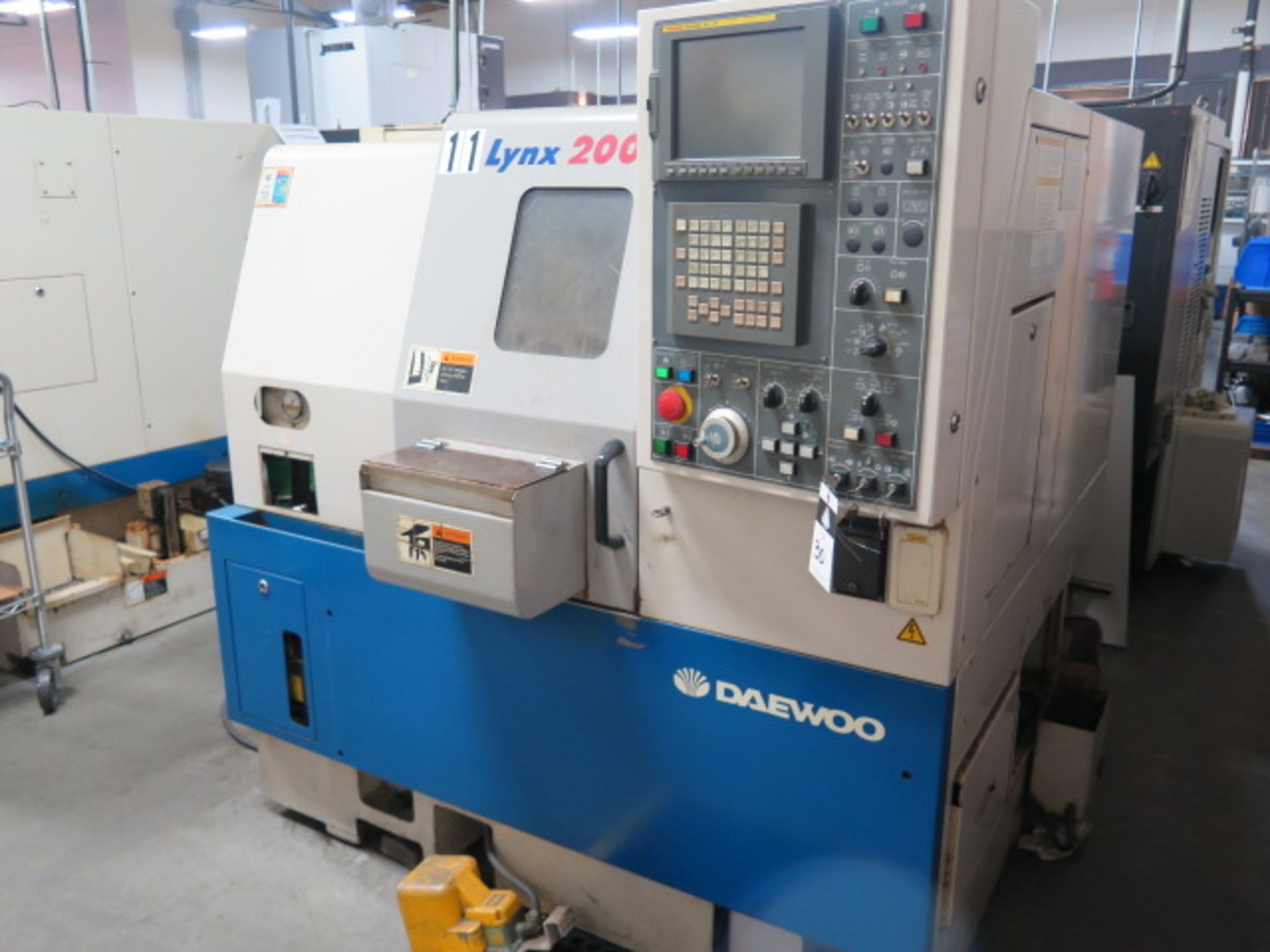 2000 Daewoo LYNX 200B CNC Turning Center s/n L2001751 w/ Fanuc Series 21i-T Controls, SOLD AS IS - Image 2 of 14