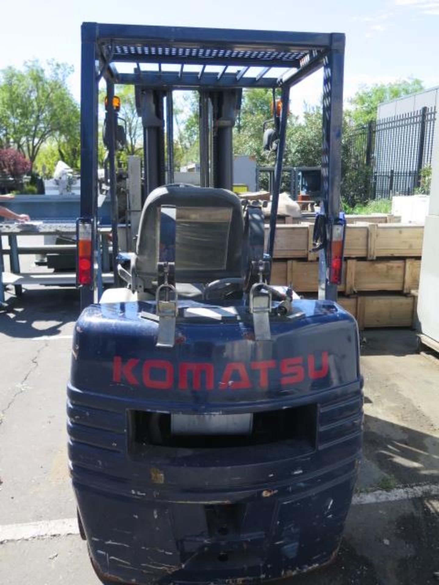 Komatsu 5000 Lb Cap LPG Forklift w/ 3-Stage Mast, Side Shift, 4th Actuator Lever, SOLD AS IS - Image 3 of 21