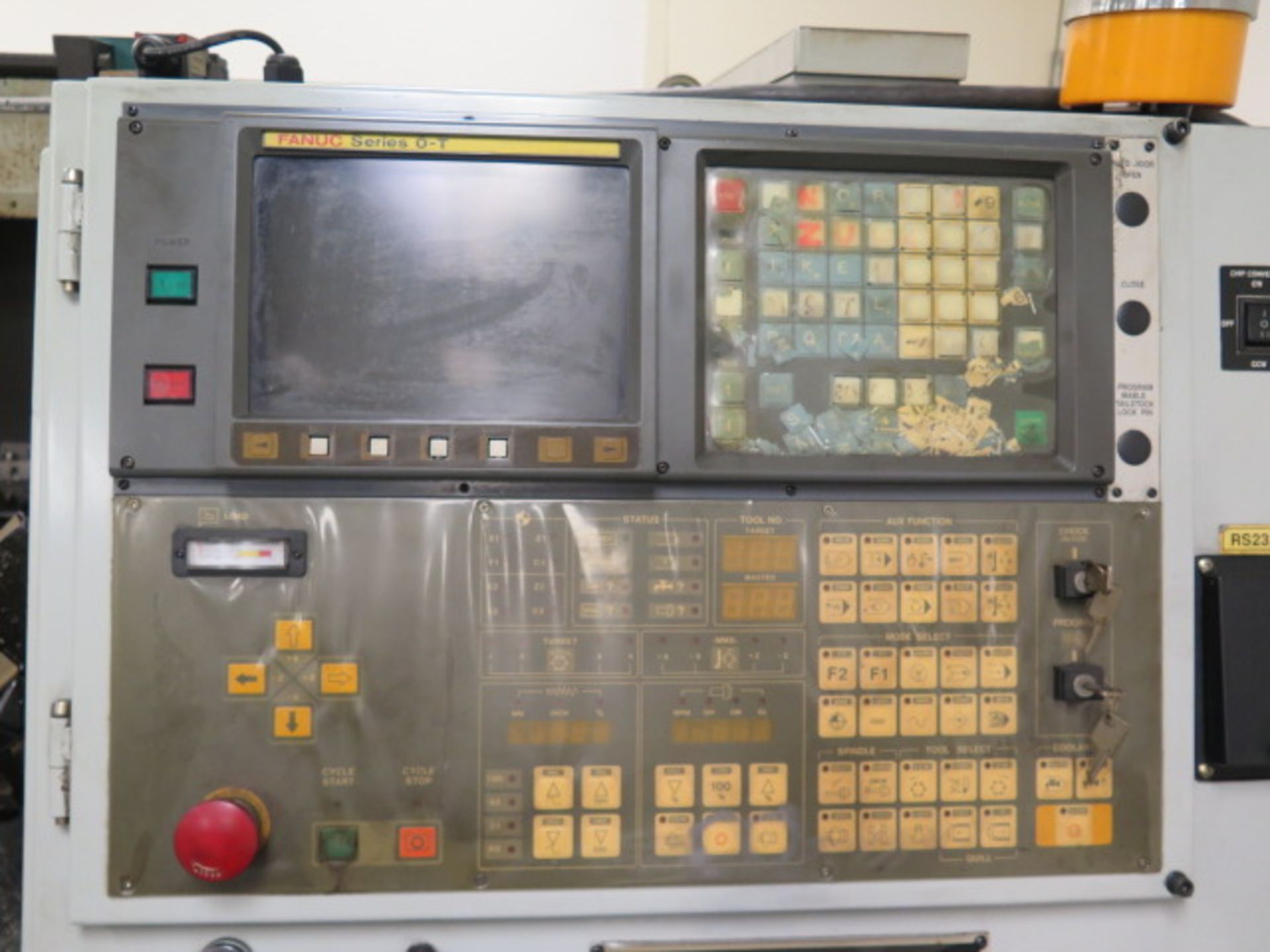 1999 Akira Seiki SL30 CNC Turning Center s/n 99TD105-056 w/ Fanuc Series 0-T Controls, SOLD AS IS - Image 9 of 14