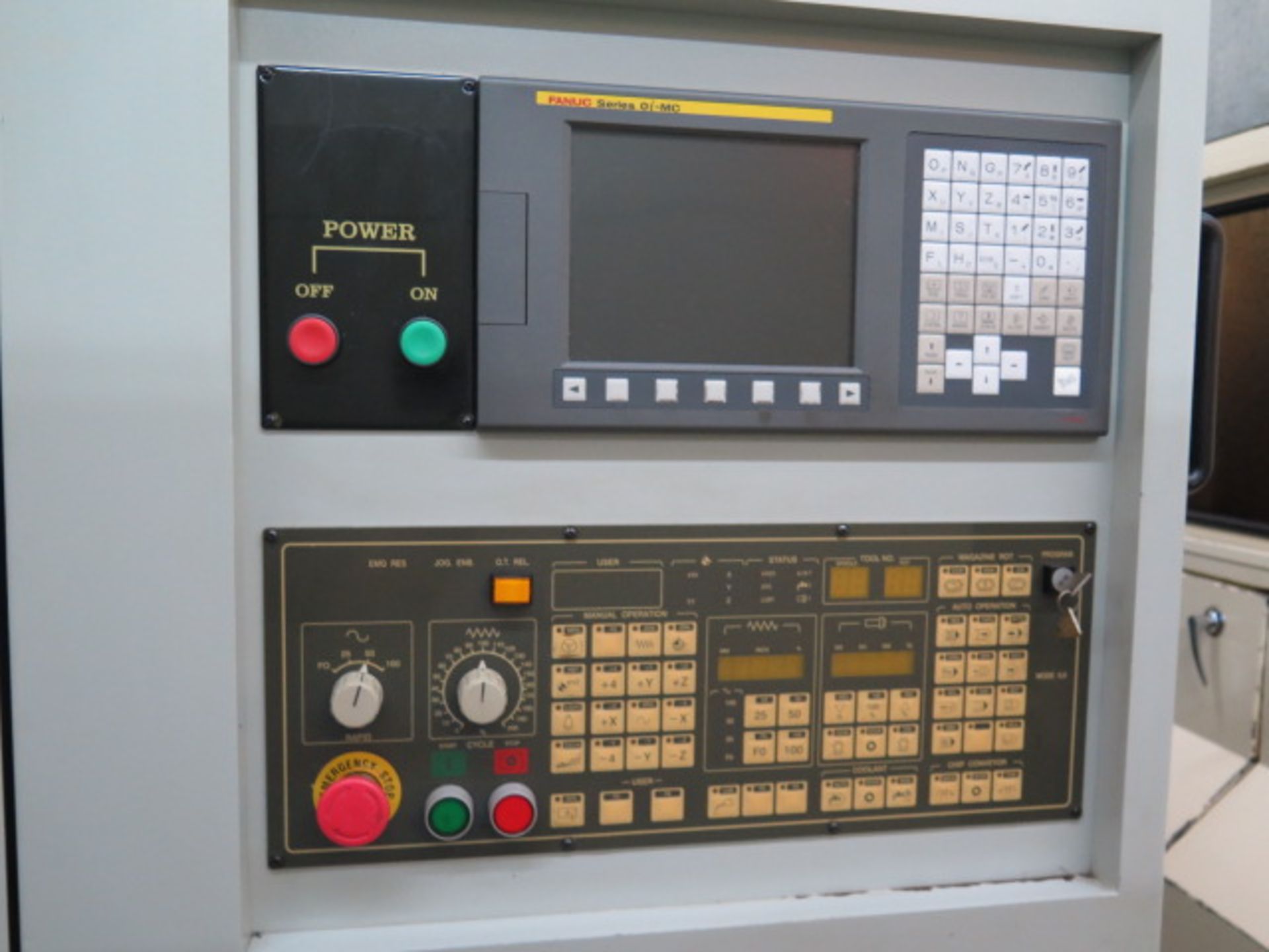 2001 Acra BVM1000 CNC VMC s/n V10106036 w/ Fanuc Series 0i-MC Controls, Hand Wheel, SOLD AS IS - Image 11 of 17