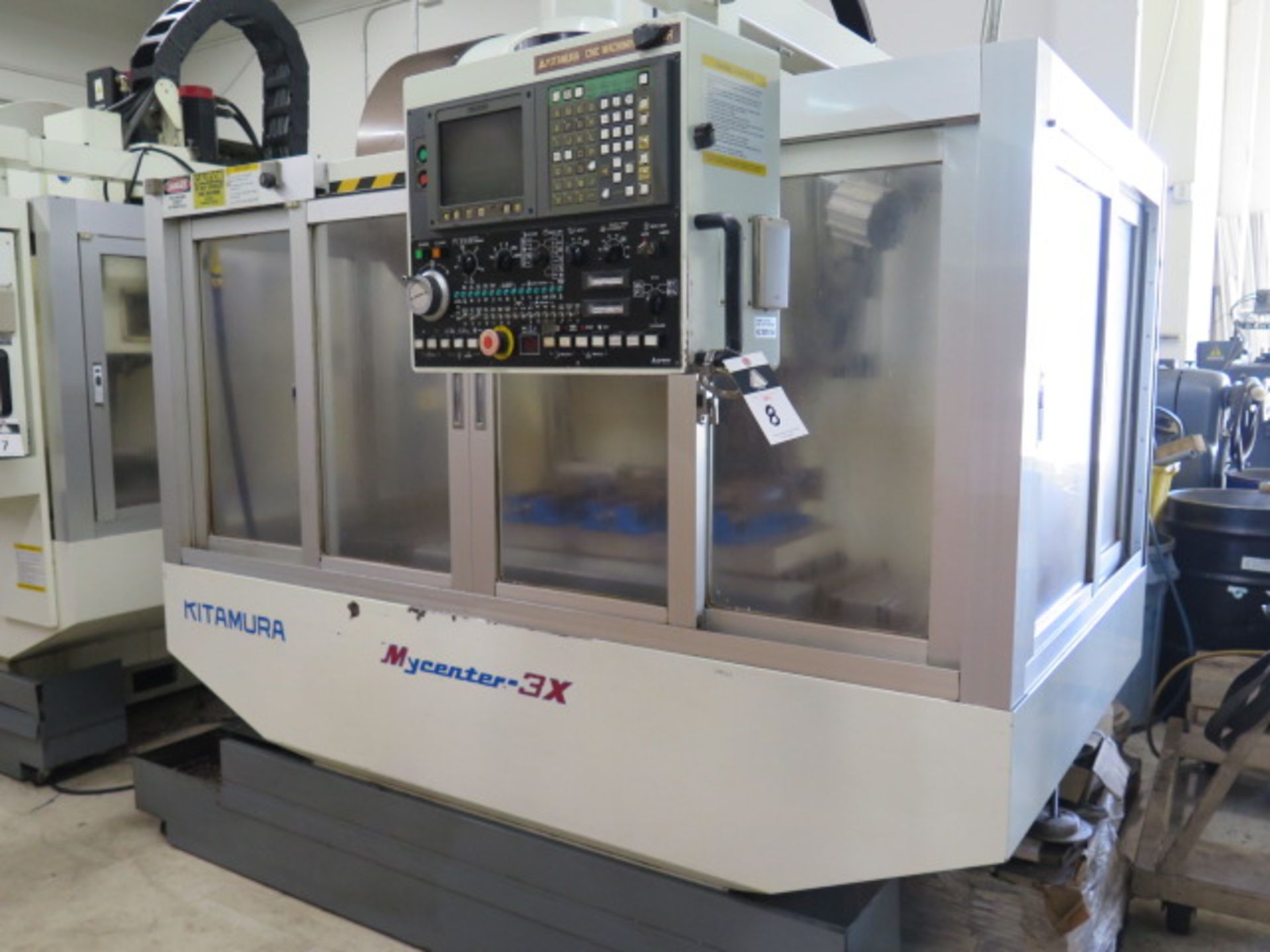 Kitamura Mycenter-3x CNC VMC s/n 11710 w/ Yasnac Controls, 24-Station STC, SOLD AS IS