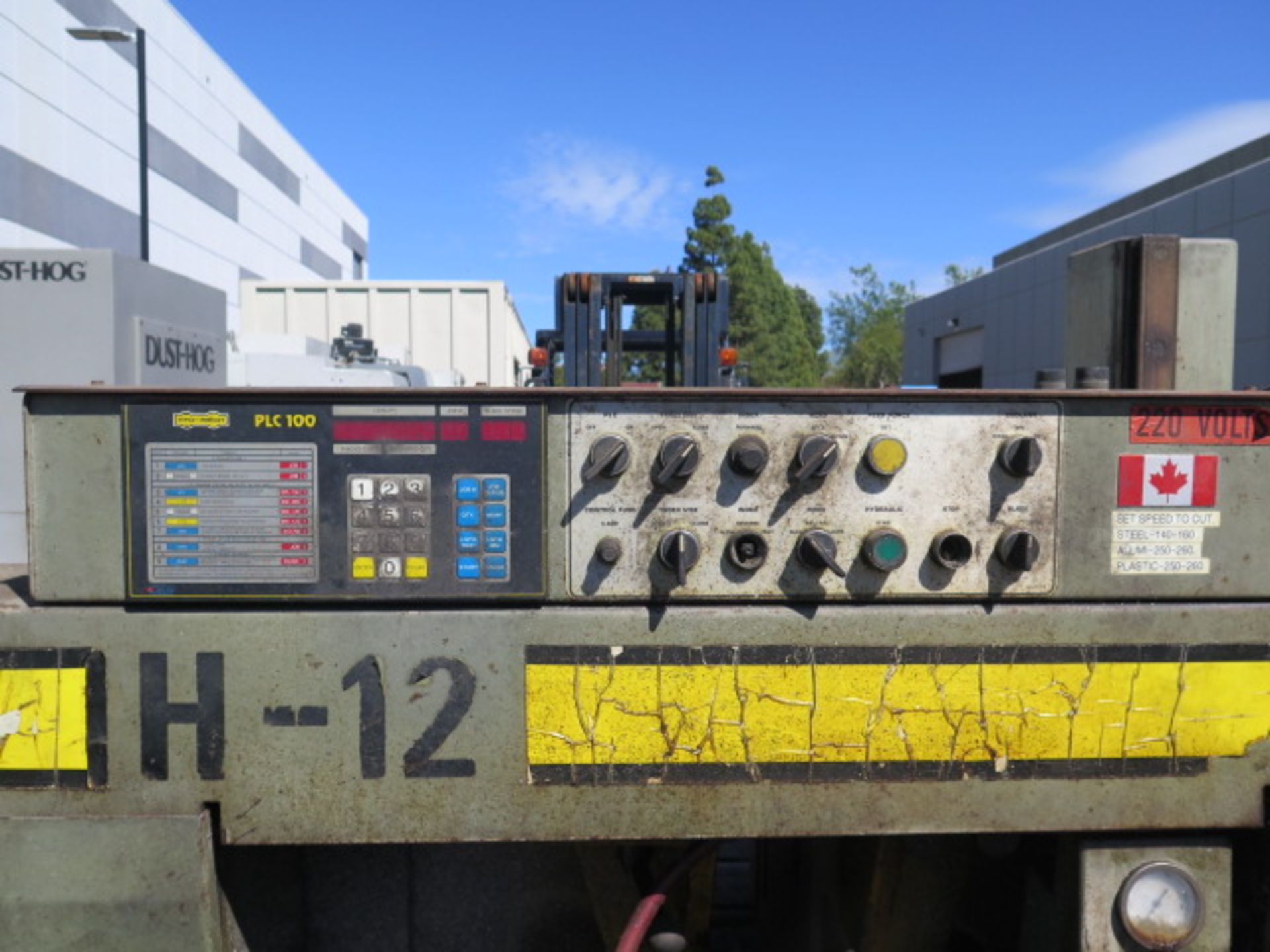 Hyd-Mech H-12 12" Automatic Horizontal Band Saw (NEEDS HYDRAULIC ADJUSTMENT) s/n A0293079,SOLD AS IS - Image 8 of 19