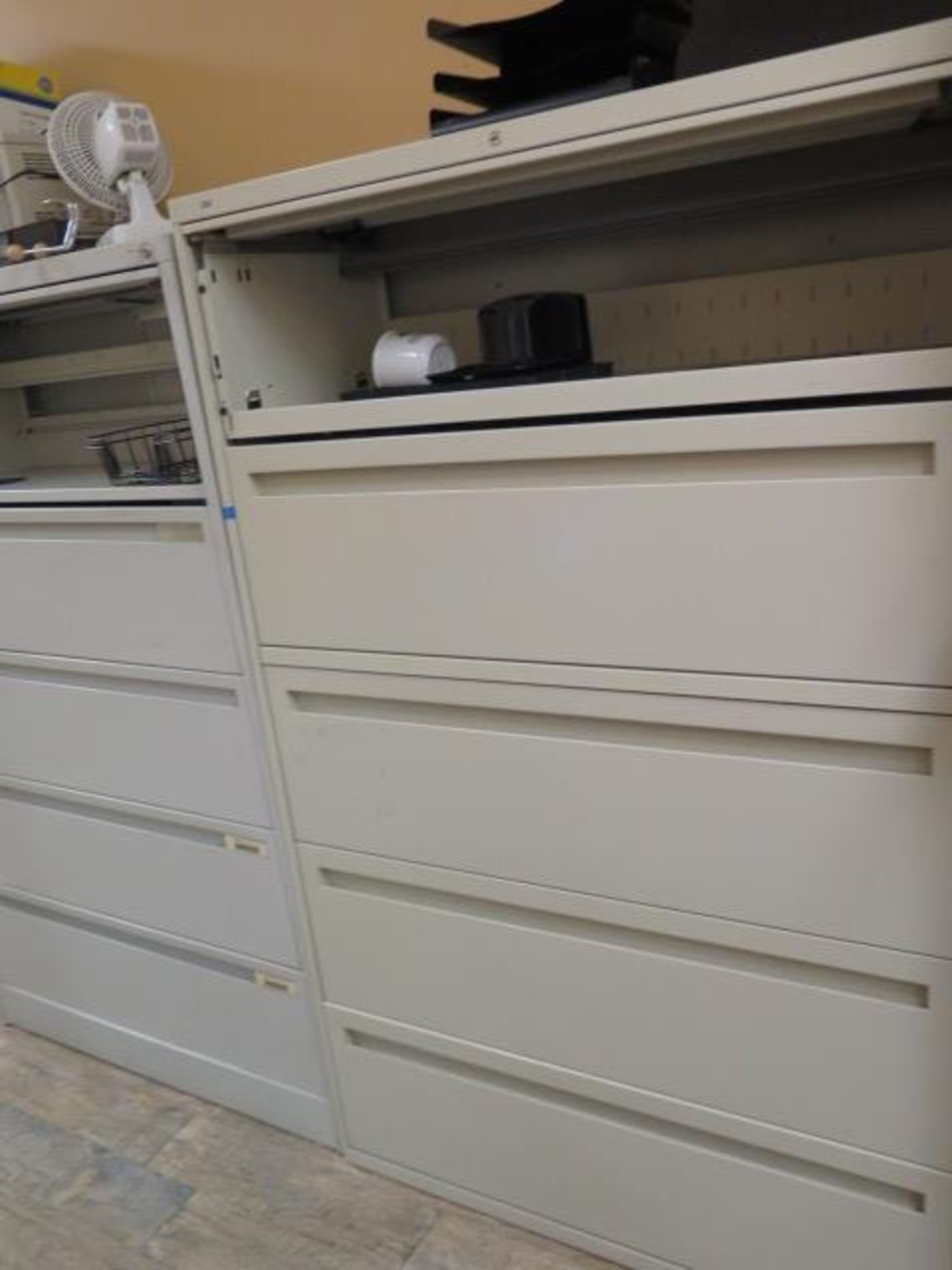 Storage Cabinet w/ Office Supplies and (2) Laterial Fils Cabiets (SOLD AS-IS - NO WARRANTY) - Image 6 of 8