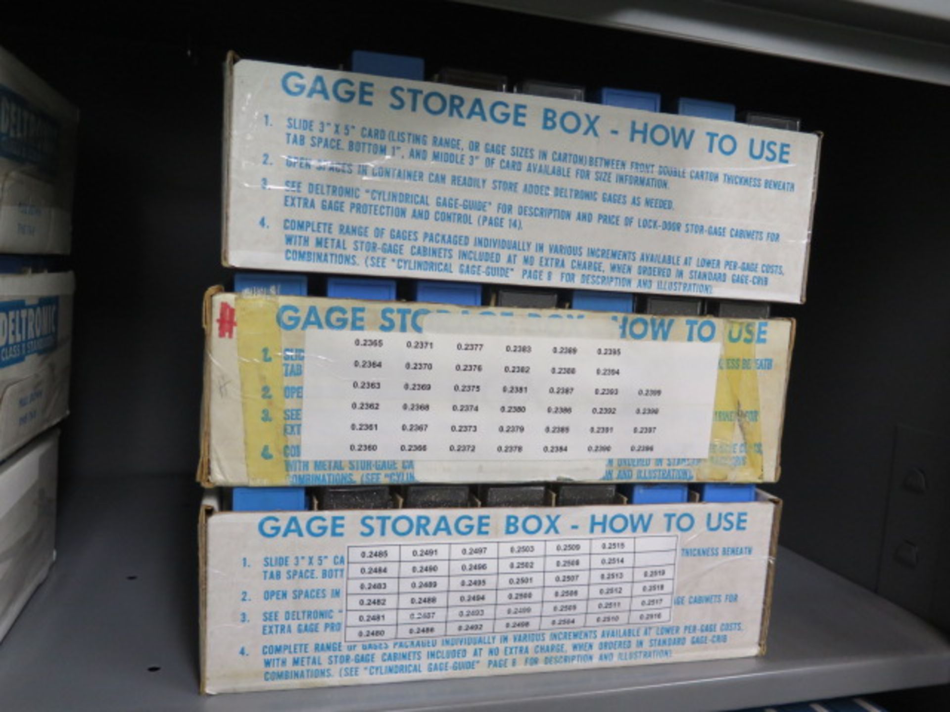 Deltronic Gage Pins (24 Boxes) w/ Storage Cabinet (SOLD AS-IS - NO WARRANTY) - Image 3 of 7