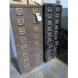 8-Drawer and 10-Drawer Cabinets w/ Vise Jaws and Misc (SOLD AS-IS - NO WARRANTY)