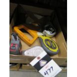 Measuring Tapes and String Lines (SOLD AS-IS - NO WARRANTY)