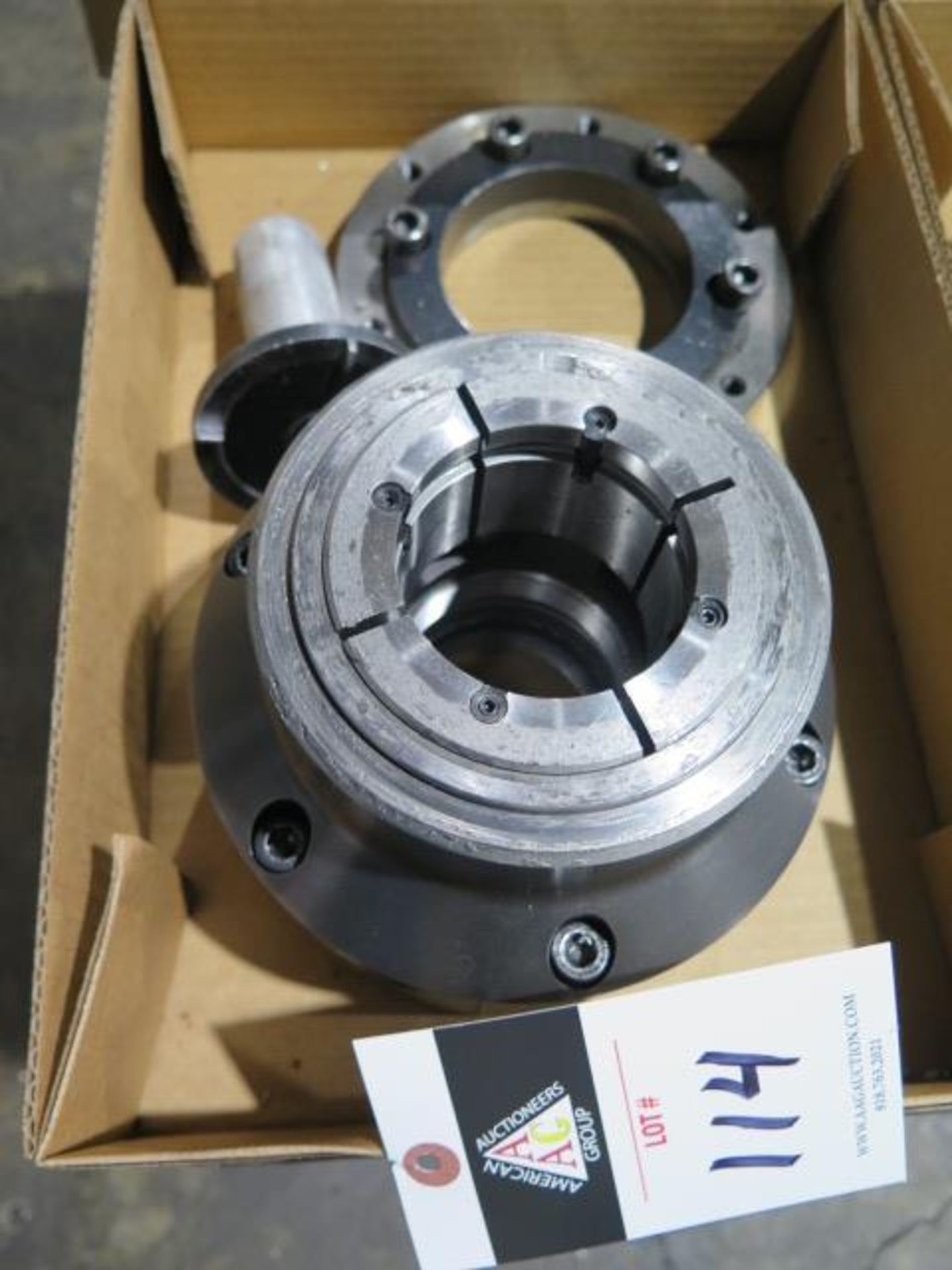 S26 Collet Pad Nose w/ Main Spindle Adaptor Plate (SOLD AS-IS - NO WARRANTY)