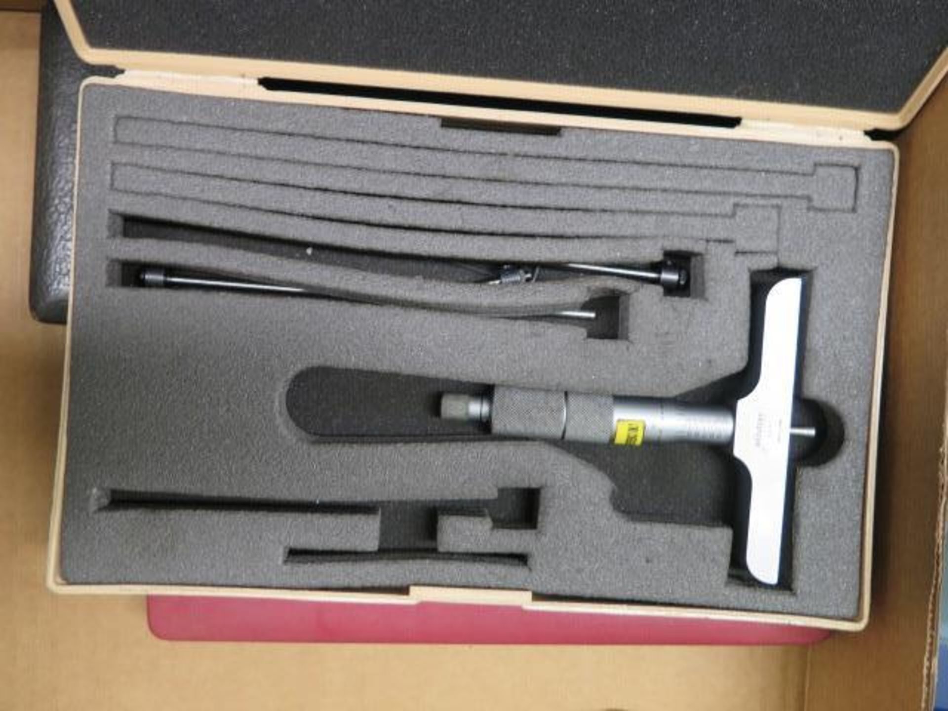 Mitutoyo and Starrett 0-6" Depth Mic Sets (3) (SOLD AS-IS - NO WARRANTY) - Image 2 of 5