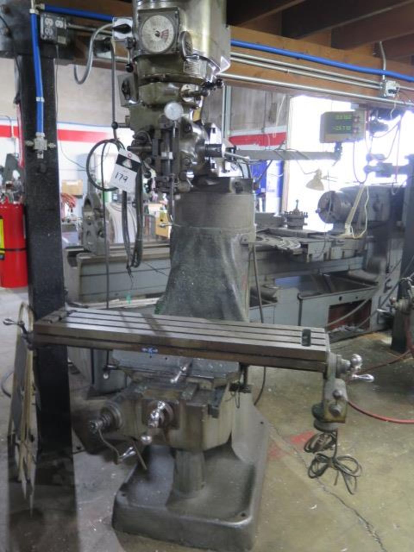 Bridgeport Vertical Mill s/n 181720 w/ Mitutoyo DRO,1.5Hp Motor, 60-4200 Dial Change RPM, SOLD AS IS