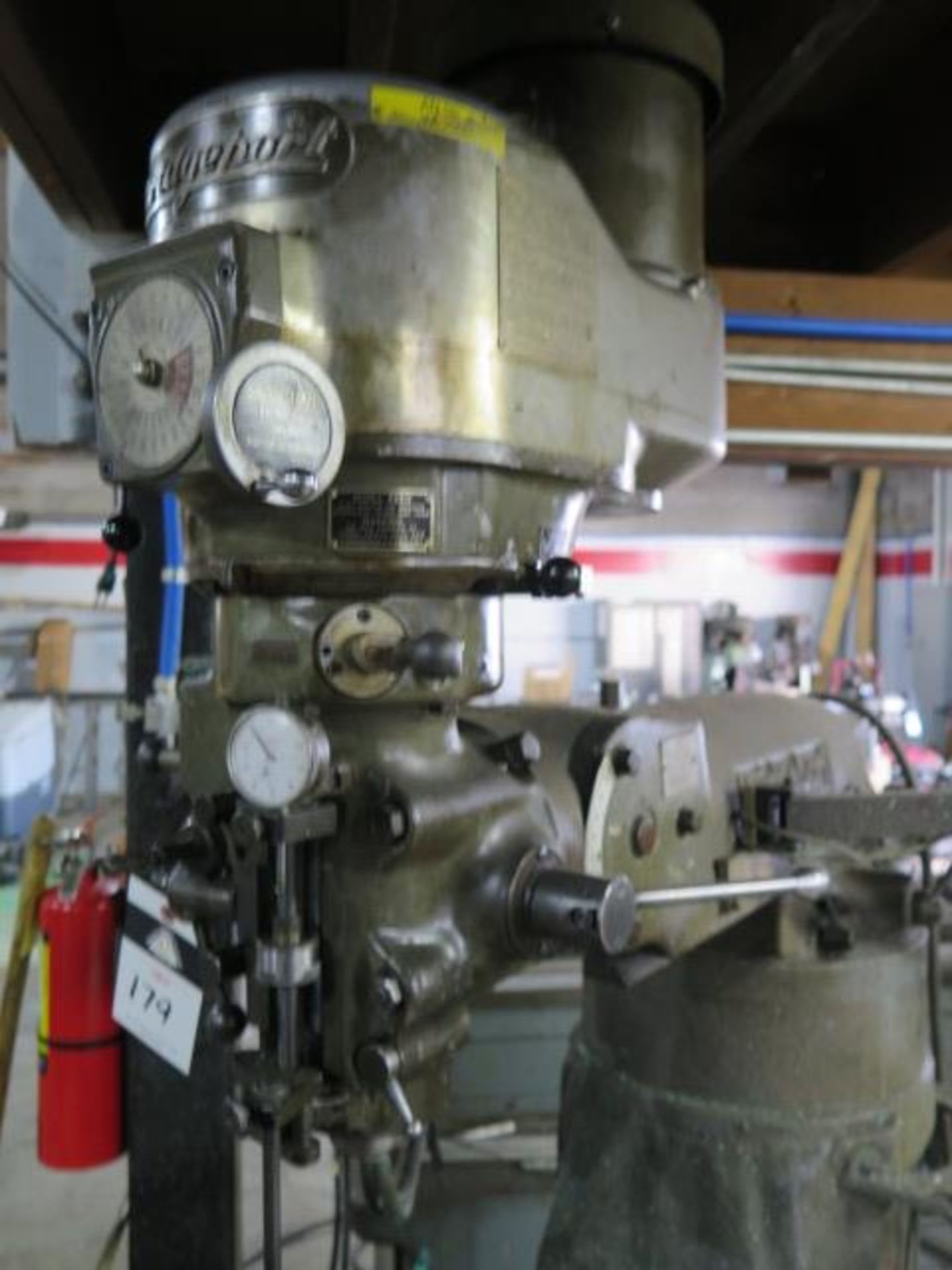 Bridgeport Vertical Mill s/n 181720 w/ Mitutoyo DRO,1.5Hp Motor, 60-4200 Dial Change RPM, SOLD AS IS - Image 4 of 10