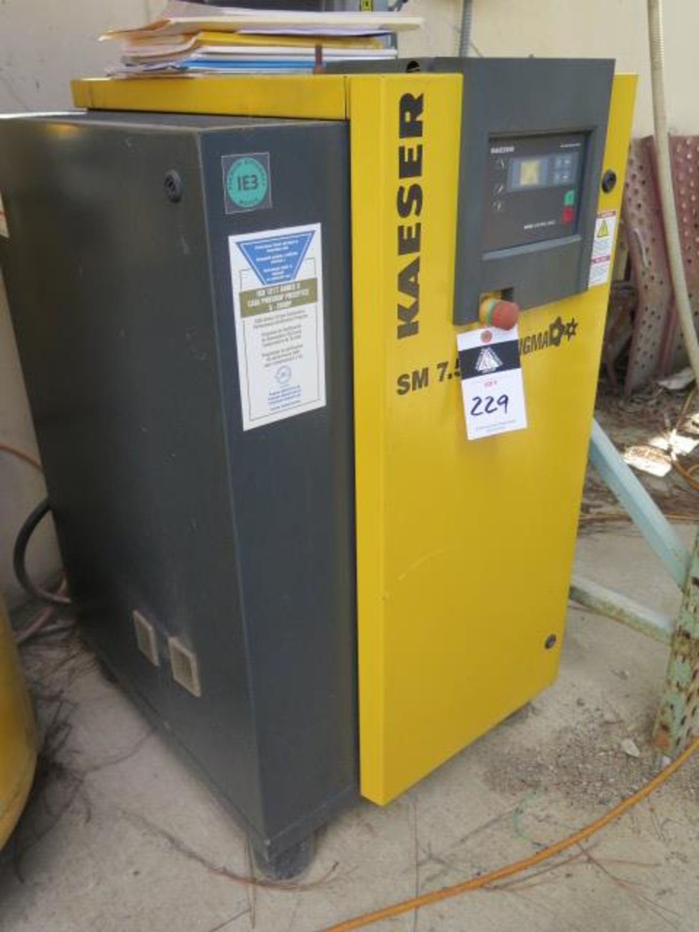 2015 Kaeser SM7.5 7.5Hp Rotary Air Compressor s/n 1243 w/Sigma Controls, 2018 Kaeser TA11,SOLD AS IS - Image 3 of 7
