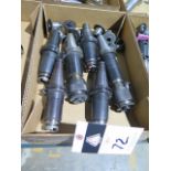CAT-40 Taper Tapping Heads (6) w/ Tap Holders (SOLD AS-IS - NO WARRANTY)
