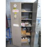 Abrasives w/ Storage Cabinet (SOLD AS-IS - NO WARRANTY)
