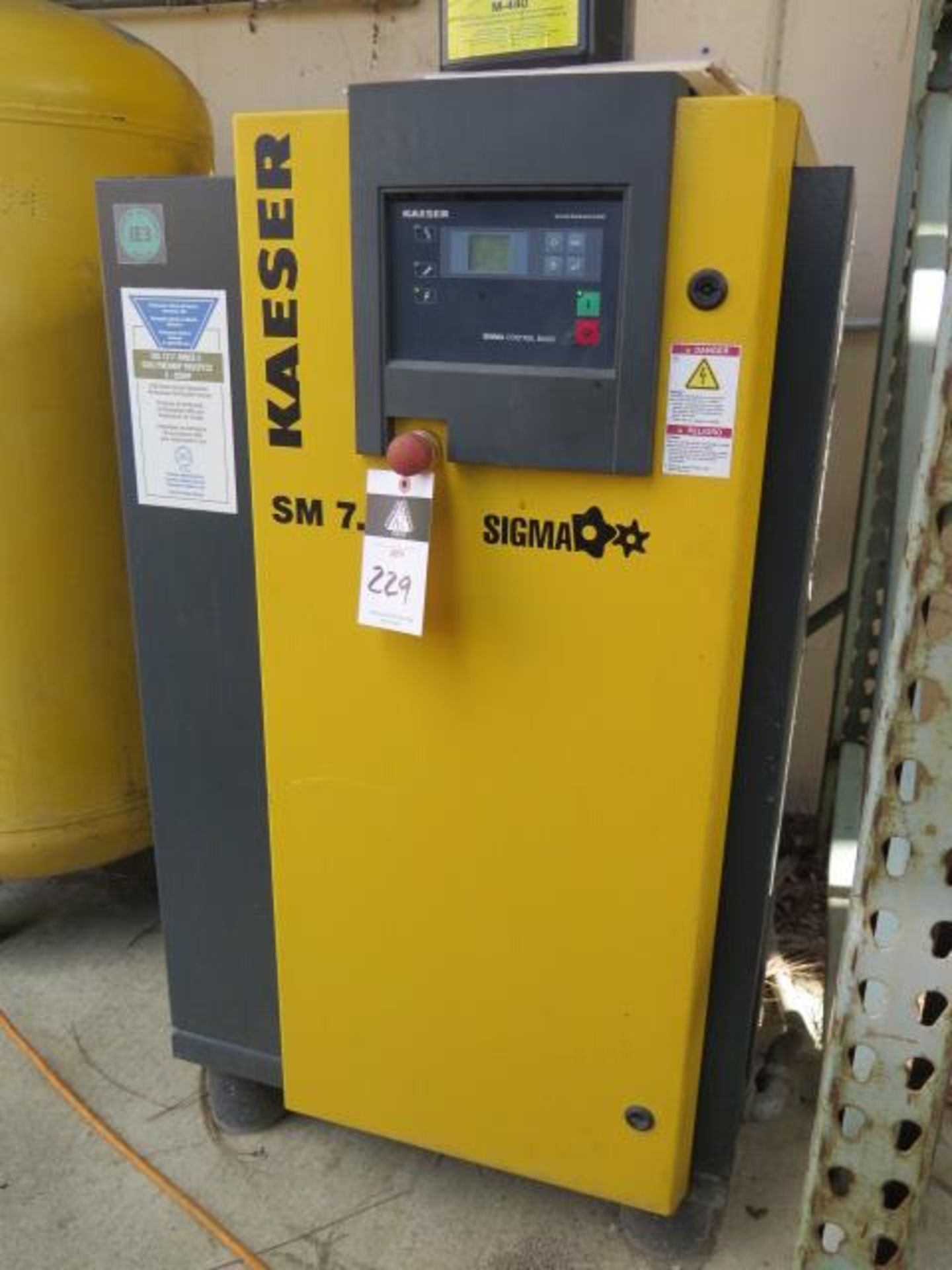 2015 Kaeser SM7.5 7.5Hp Rotary Air Compressor s/n 1243 w/Sigma Controls, 2018 Kaeser TA11,SOLD AS IS - Image 2 of 7