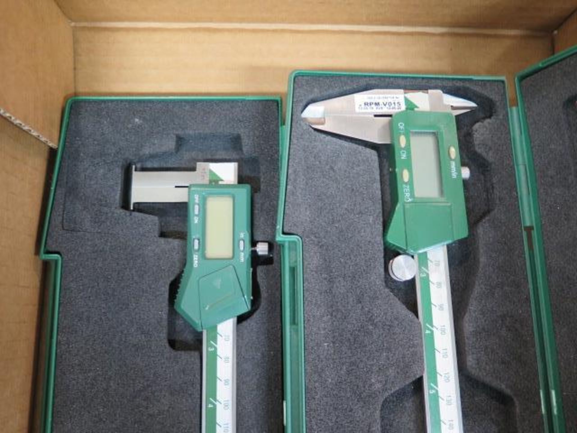Fowler and Insize 8" Digital Calipers (2) and Insize 6" Digital ID Groove Caliper (SOLD AS-IS - NO - Image 4 of 5