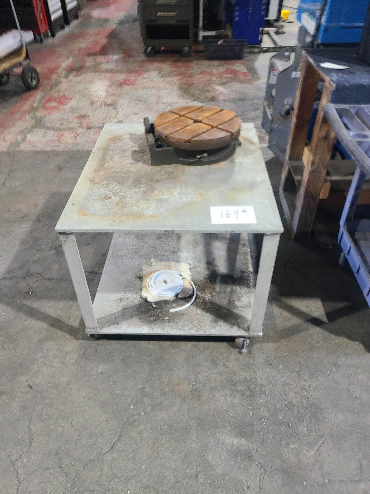 Rotary Table and Cart (SOLD AS-IS - NO WARRANTY)
