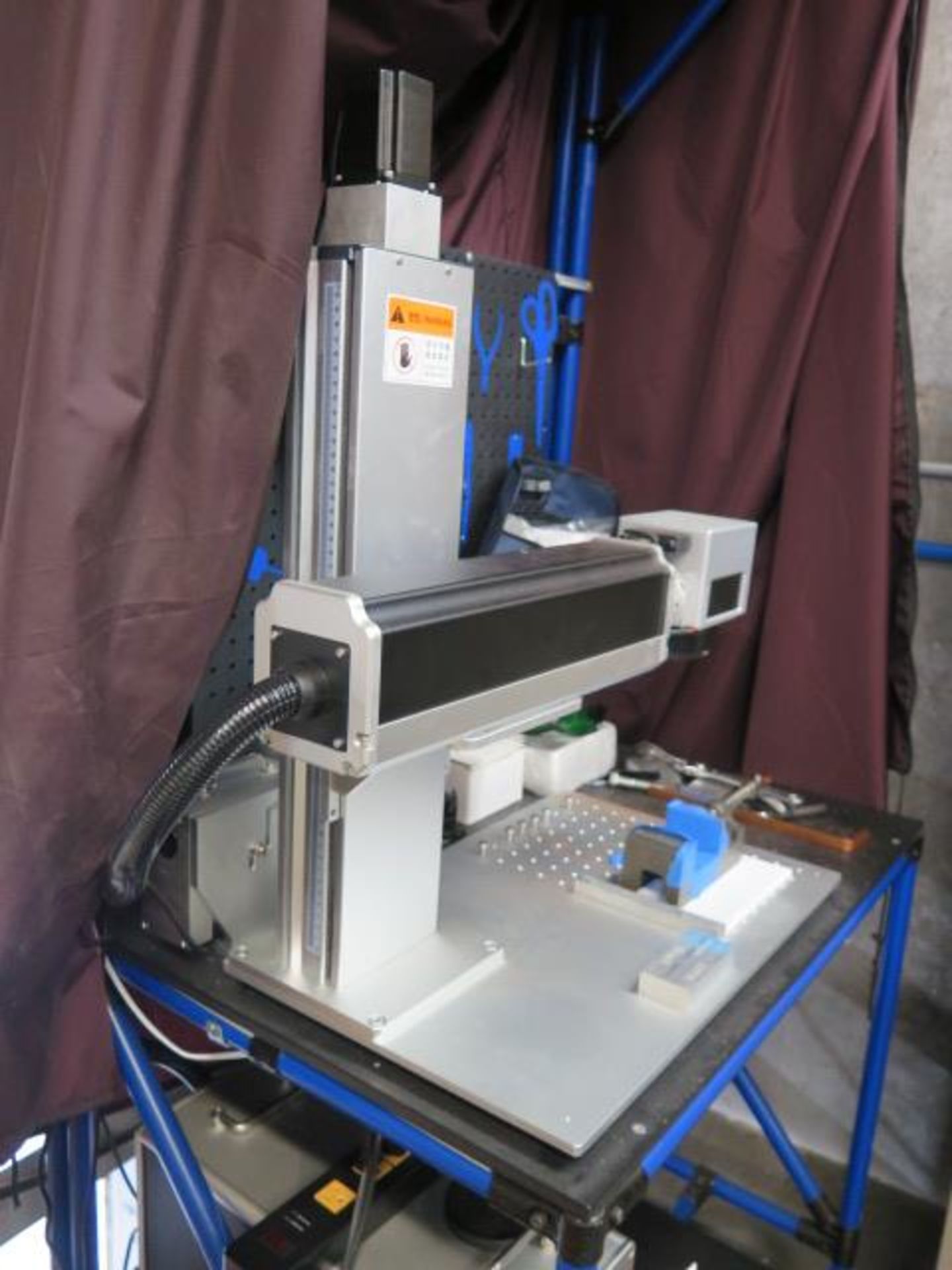 2022 M7 Fiber Laser Engraving Machine w/ JPT MOPA M7 60watt Fiber Laser Source, 4th Axis, SOLD AS IS - Image 9 of 12