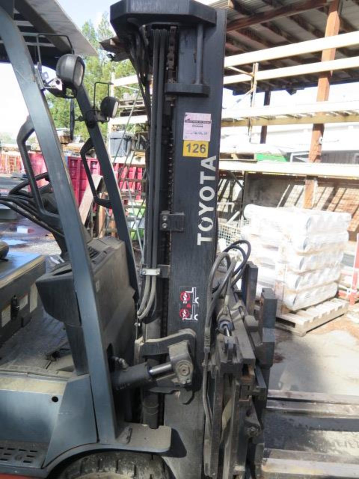 Toyota 8FBCU20 Single-Double Electric Forklift s/n 62017 w/3-Stage Mast, 187” Lift Height,SOLD AS IS - Image 10 of 18