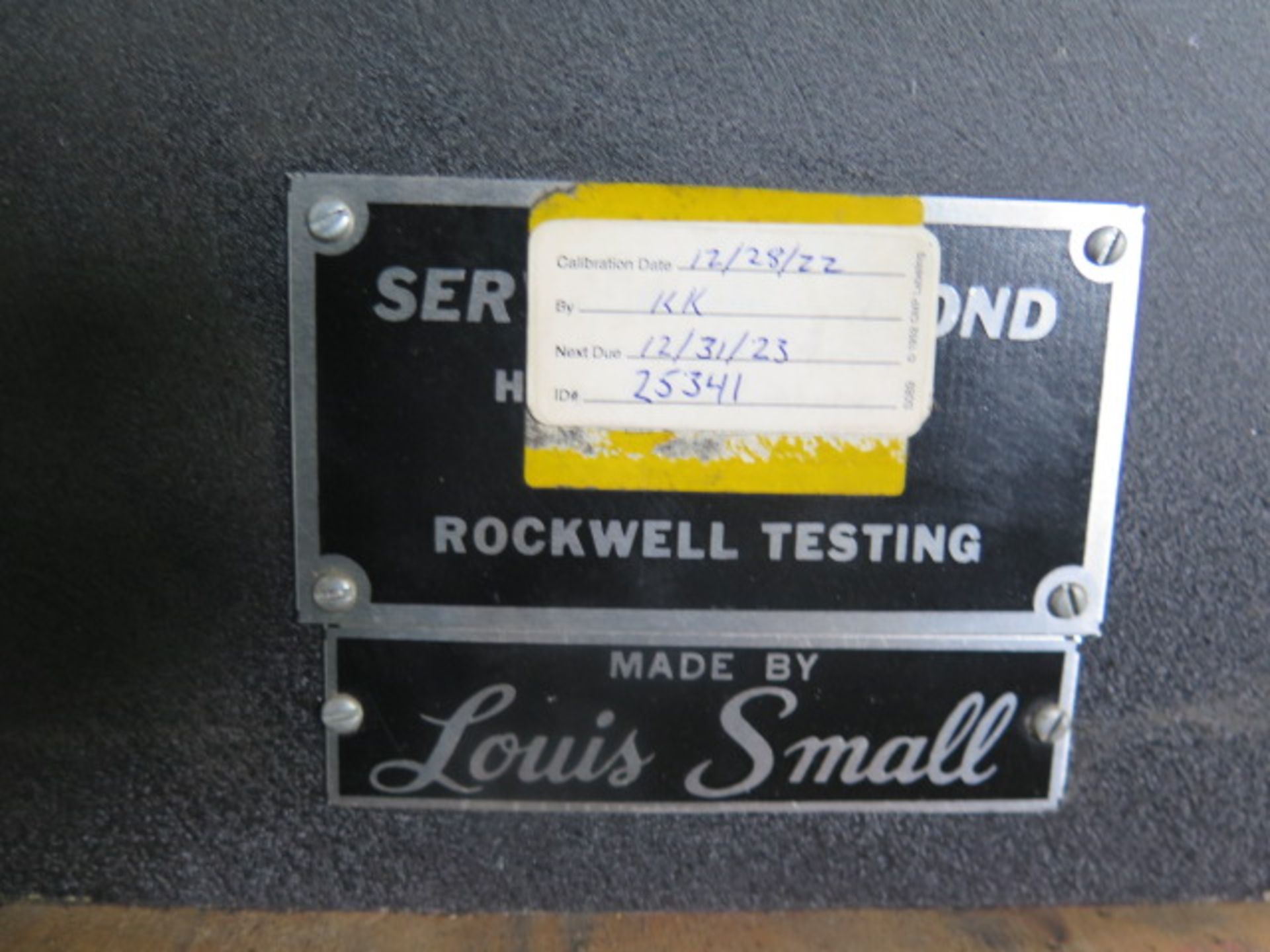 Louis Small Rockwell Hardness Tester (SOLD AS-IS - NO WARRANTY) - Image 7 of 8
