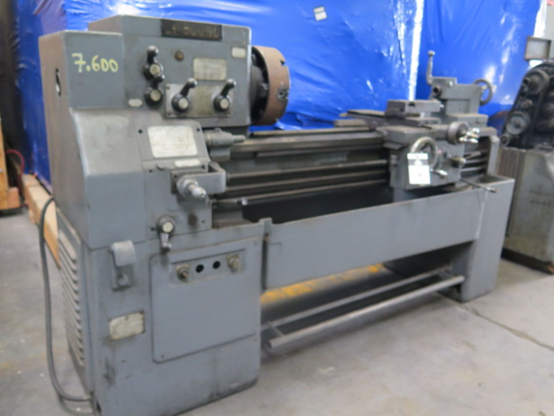 LeBlond 16” x 42” Geared Head Lathe w/ 50-1850 RPM, Inch Threading, 12” 4-Jaw Chuck, SOLD AS IS - Image 3 of 12