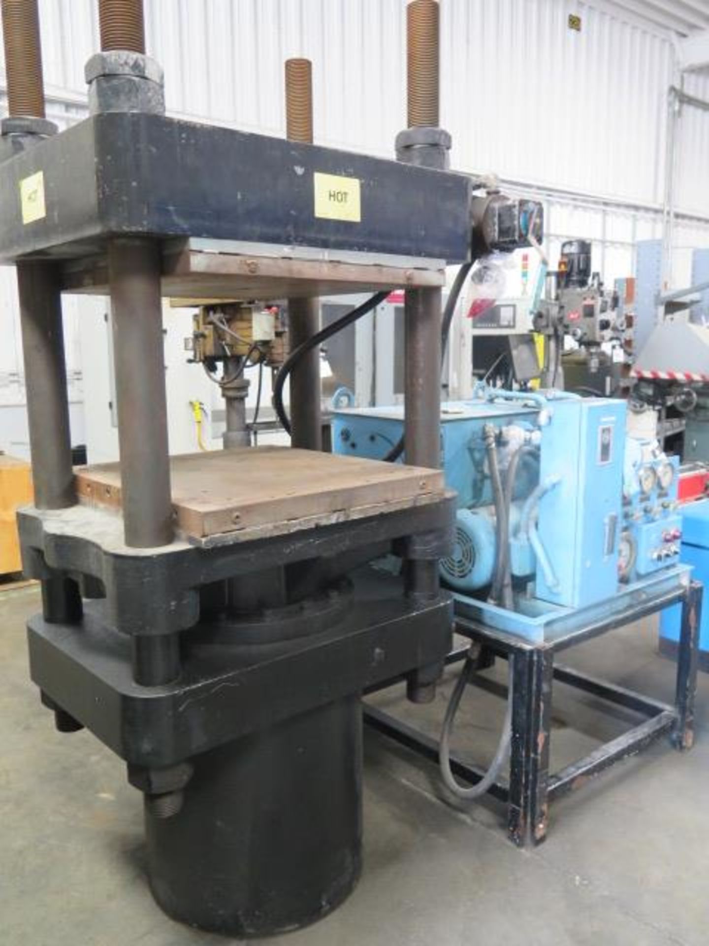 Paul-Munroe Hydraulics 4-Post Hot Stamping Press (SOLD AS-IS - NO WARRANTY) - Image 3 of 11