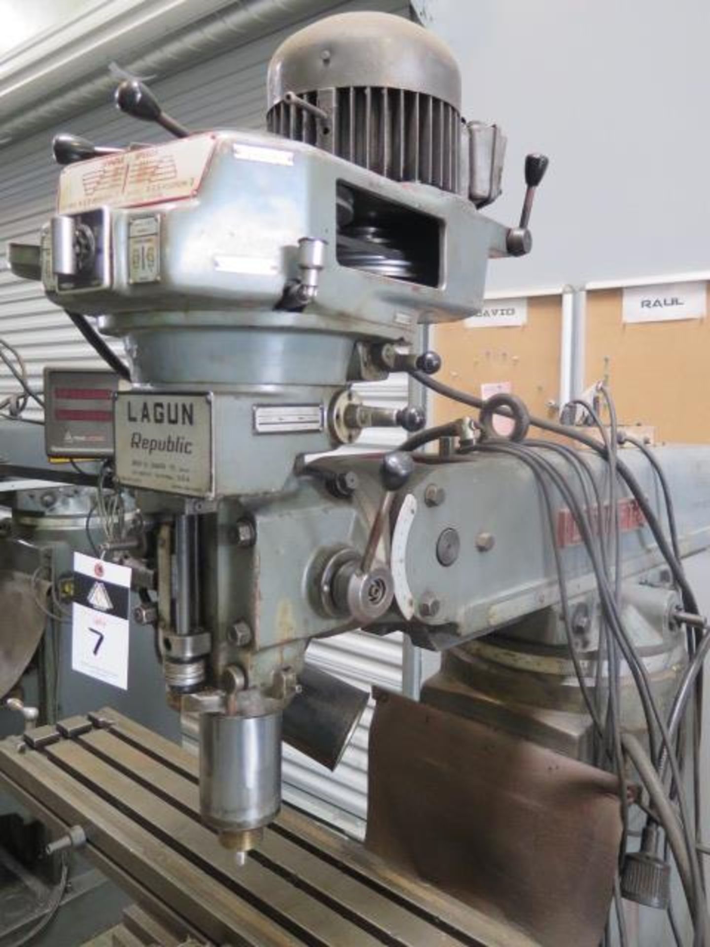 Lagun FT-2 Vertical Mill w/ 55-2940 RPM, 8-Speeds, Chrome Ways, Power Feed, 9” x 48” SOLD AS IS - Image 4 of 10