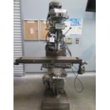 Lagun FT-2 Vertical Mill w/ 55-2940 RPM, 8-Speeds, Chrome Ways, Power Feed, 9” x 48” SOLD AS IS